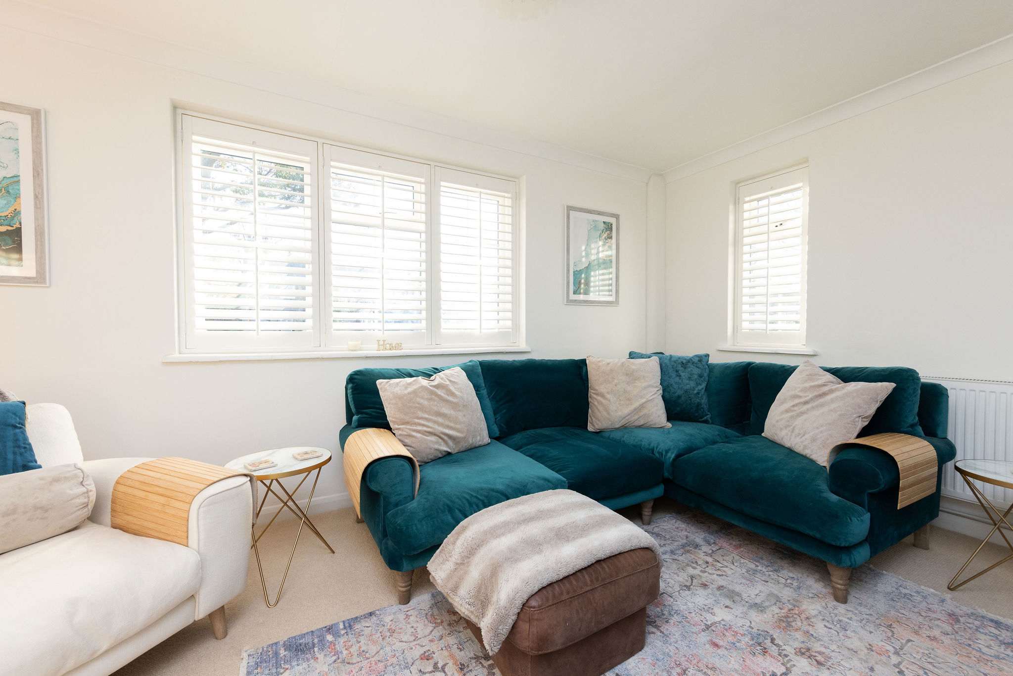 Relax on the comfy sofas after a day exploring the south coast!