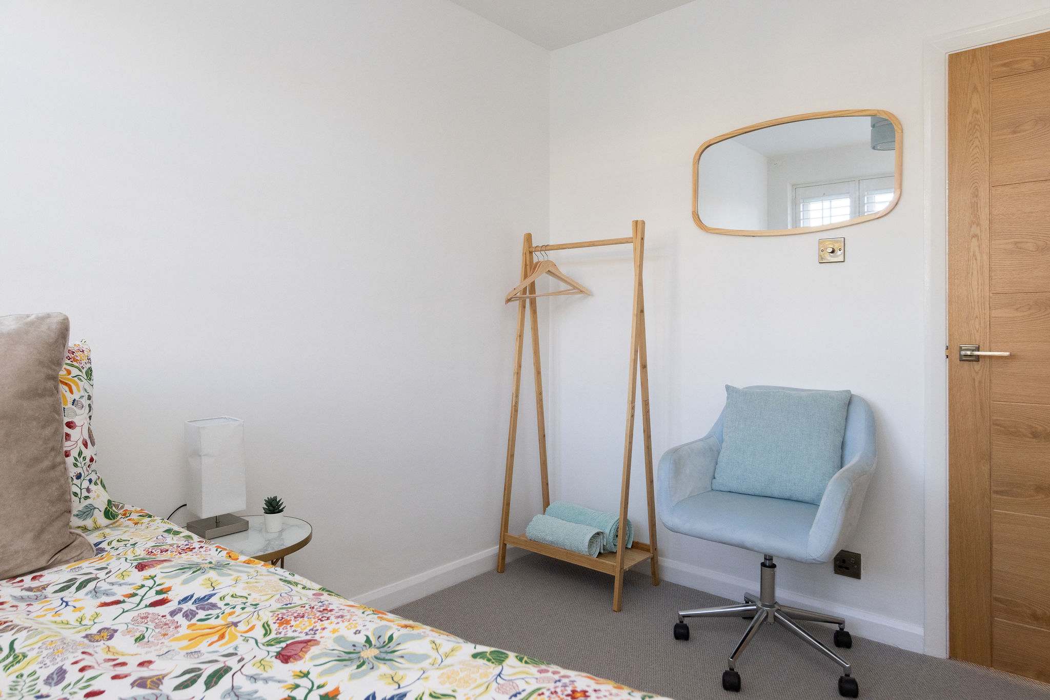 Bedroom 4 - Small clothes rail to hang your garments