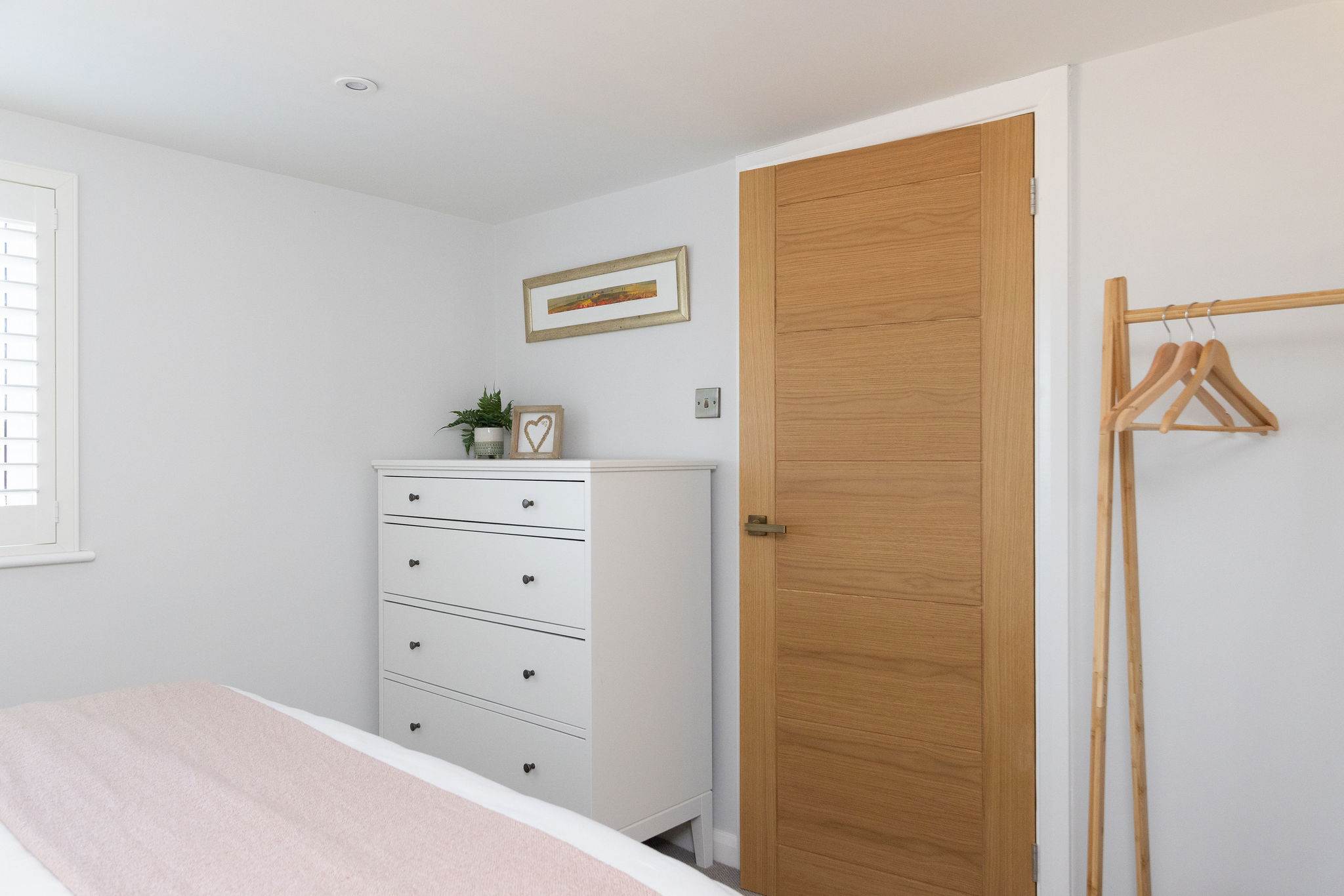 Bedroom 2 - Chest of drawers with clothes rail
