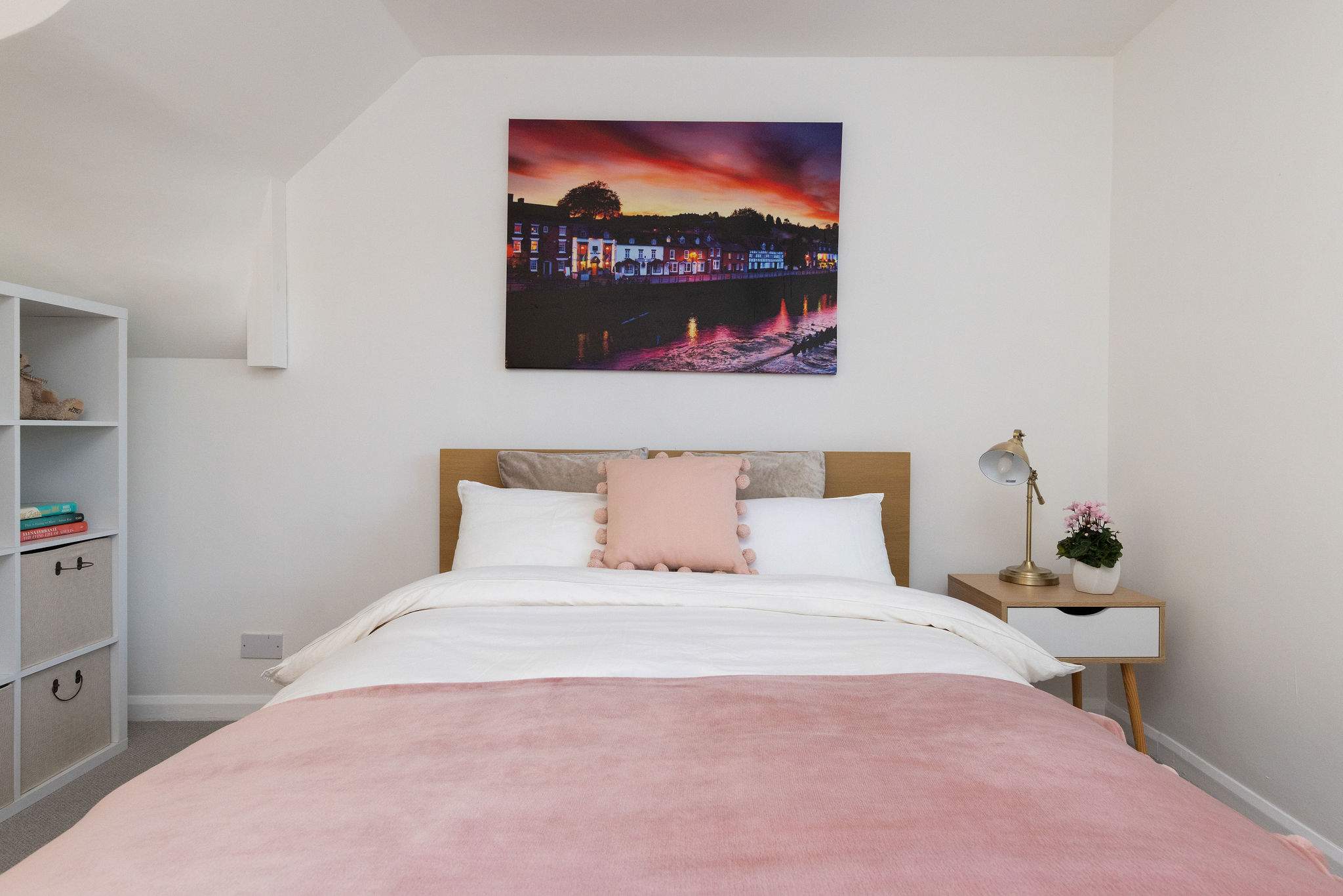 Bedroom 3 -Warm pink tones in this bedroom