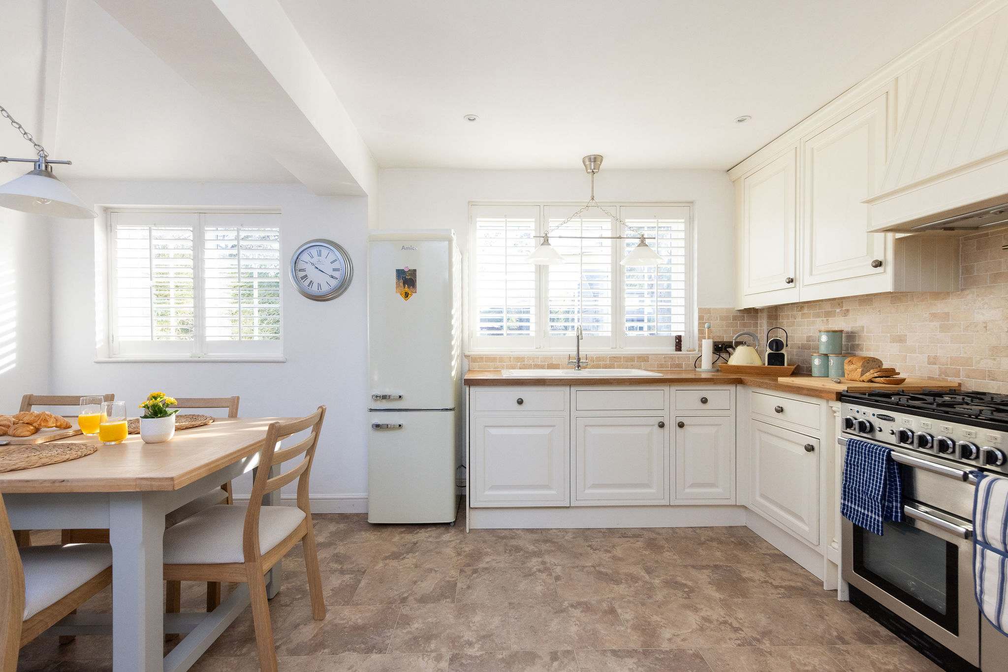 A great size kitchen/dining area.