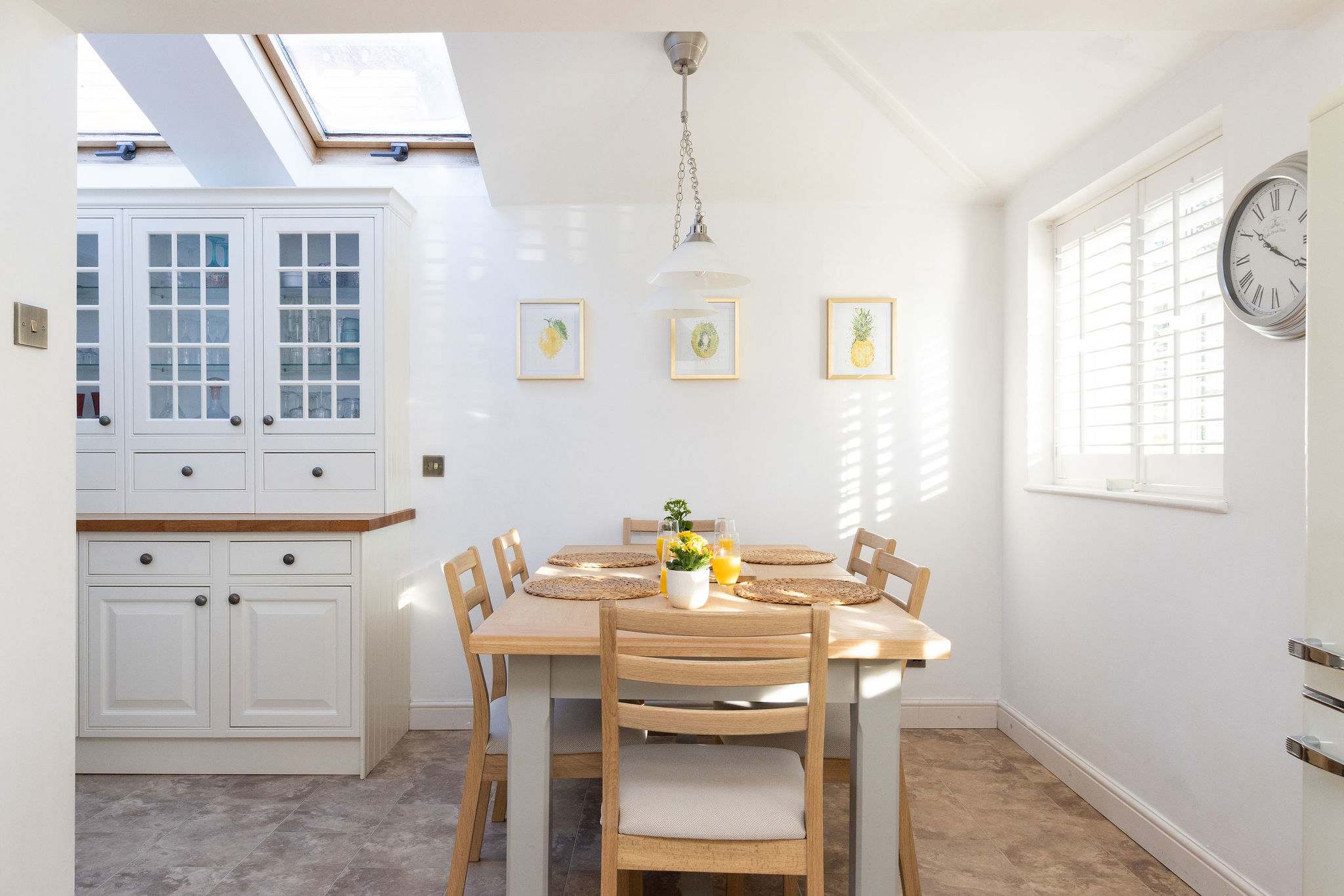 Breakfast, lunch or dinner.....sit down and enjoy all meals together.