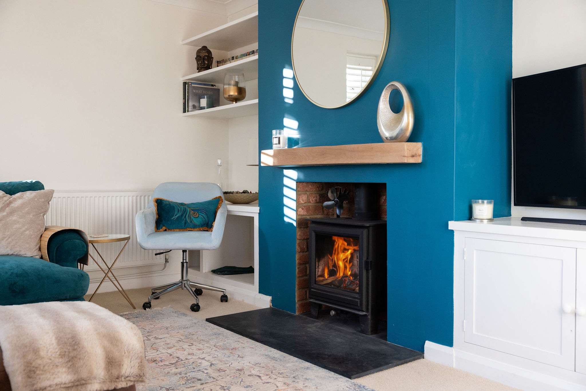 Light up the woodburner for that touch of warmth