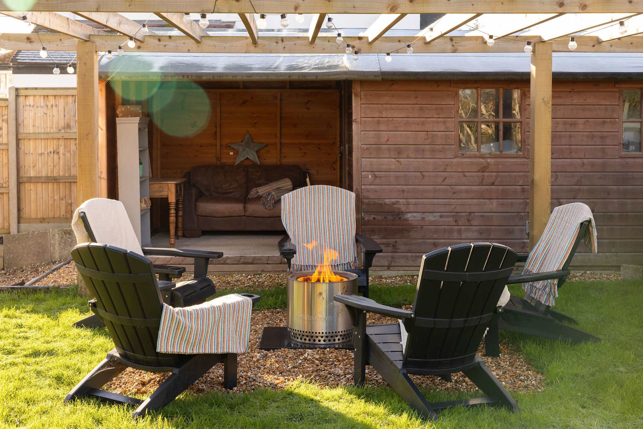 Enjoy the fire pit on an evening