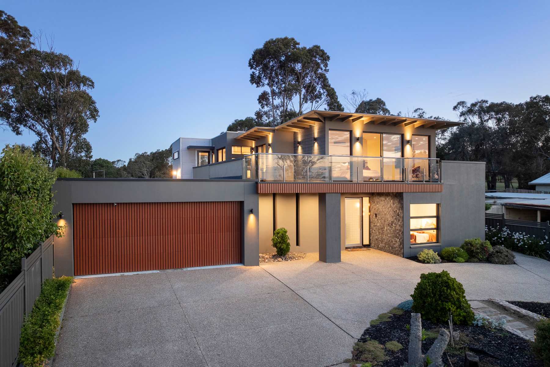 Full view of front of house