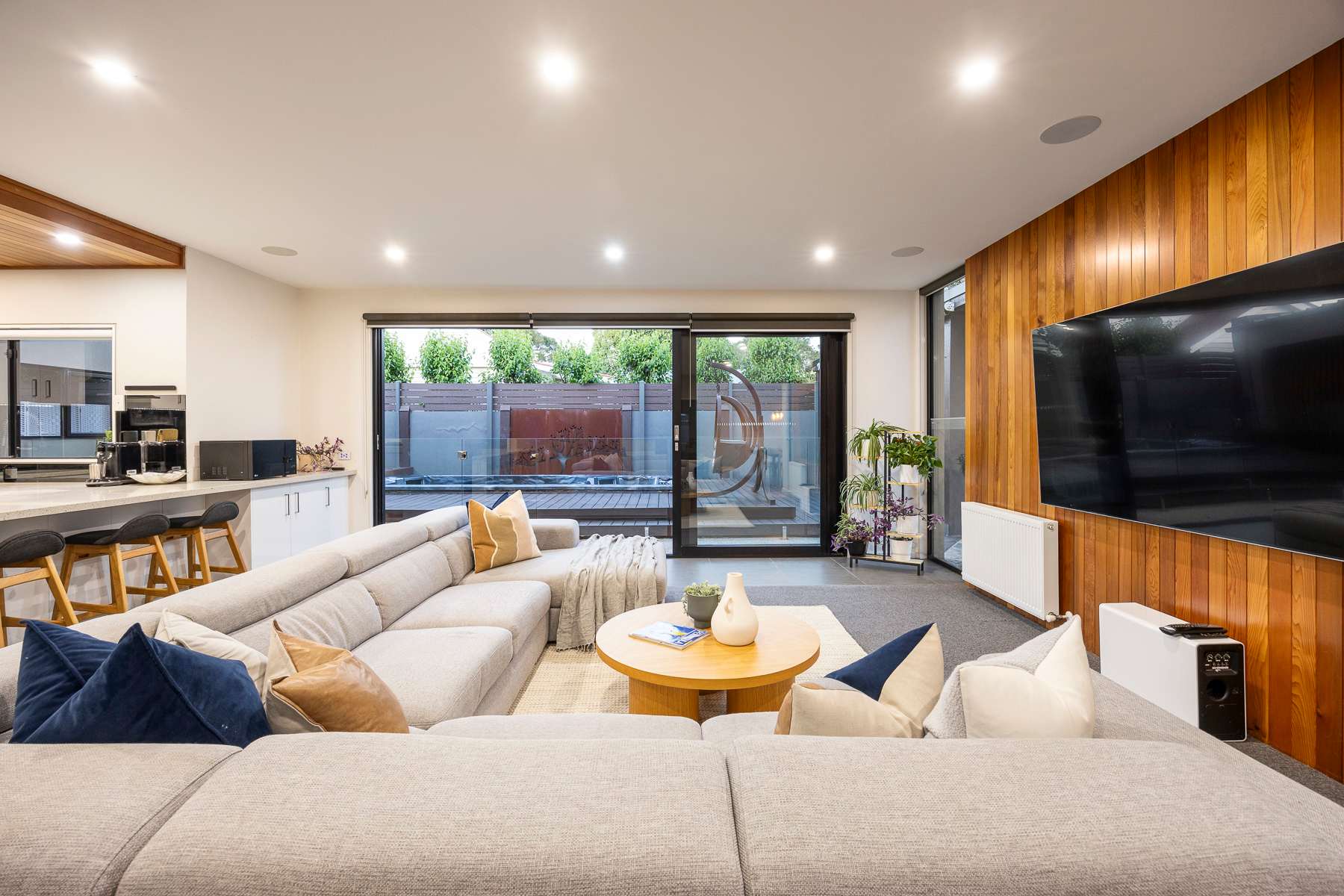 Living Room with Spa View