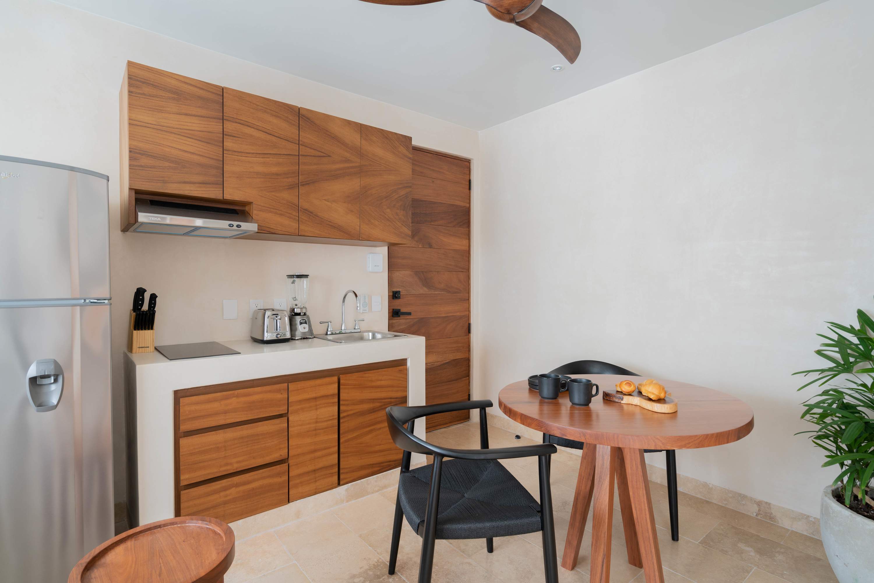 Modern kitchen located on the second floor, fully equipped