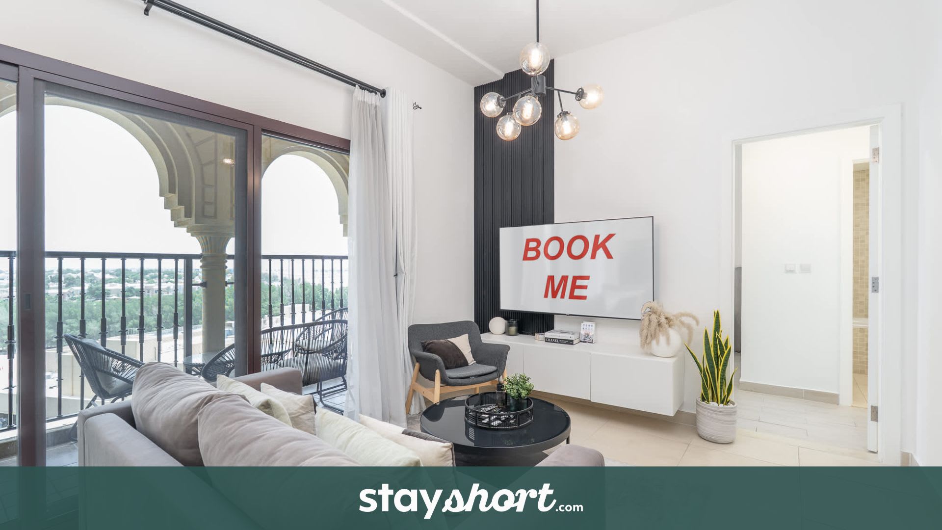 Free housekeeping visits during your stay - StayShort - Stylish 1-Bedroom Retreat with Pool in Vibrant Jumeirah Golf Estates — Jumeirah Golf Estates, Dubai — vacation rental