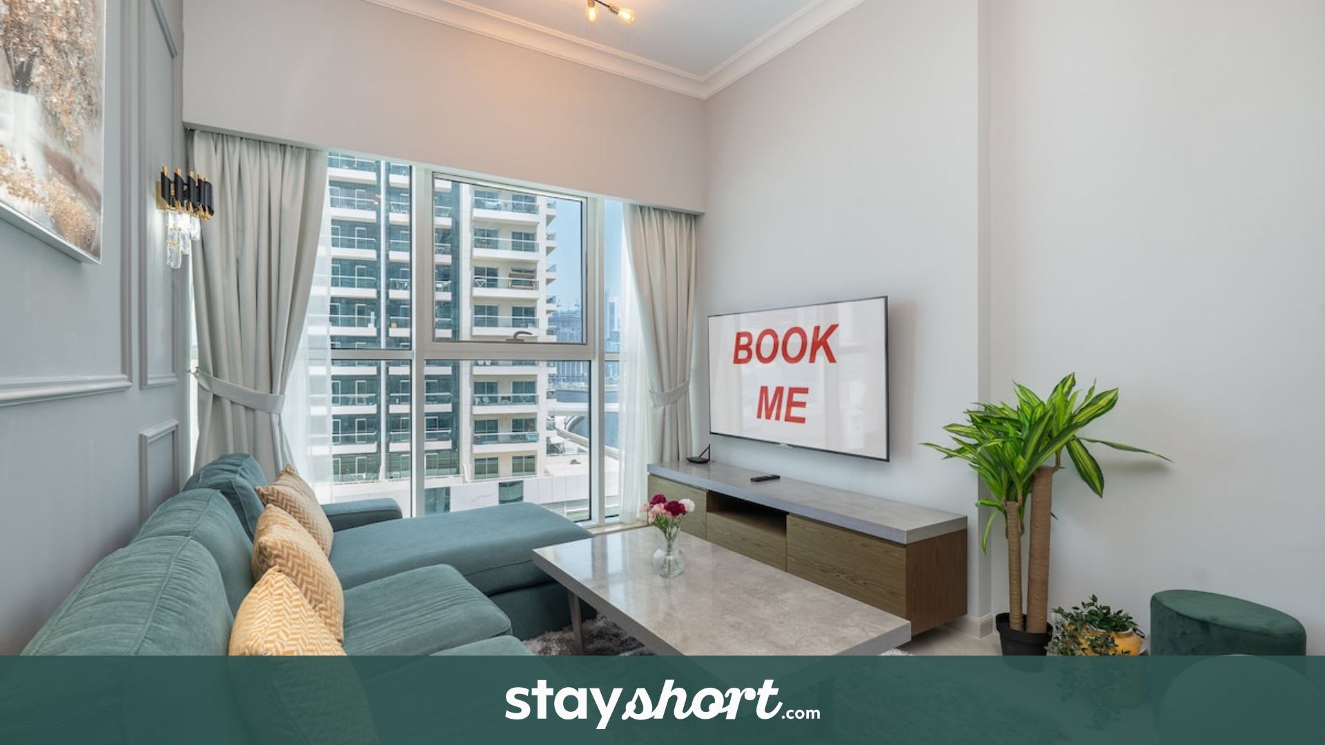 StayShort - Stylish 1BR for Couples at Mayfair Tower Business Bay — Business Bay, Dubai — vacation rental