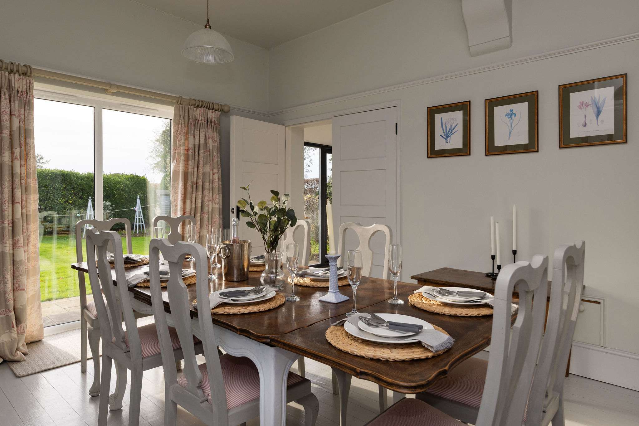 Dining space with views onto the garden