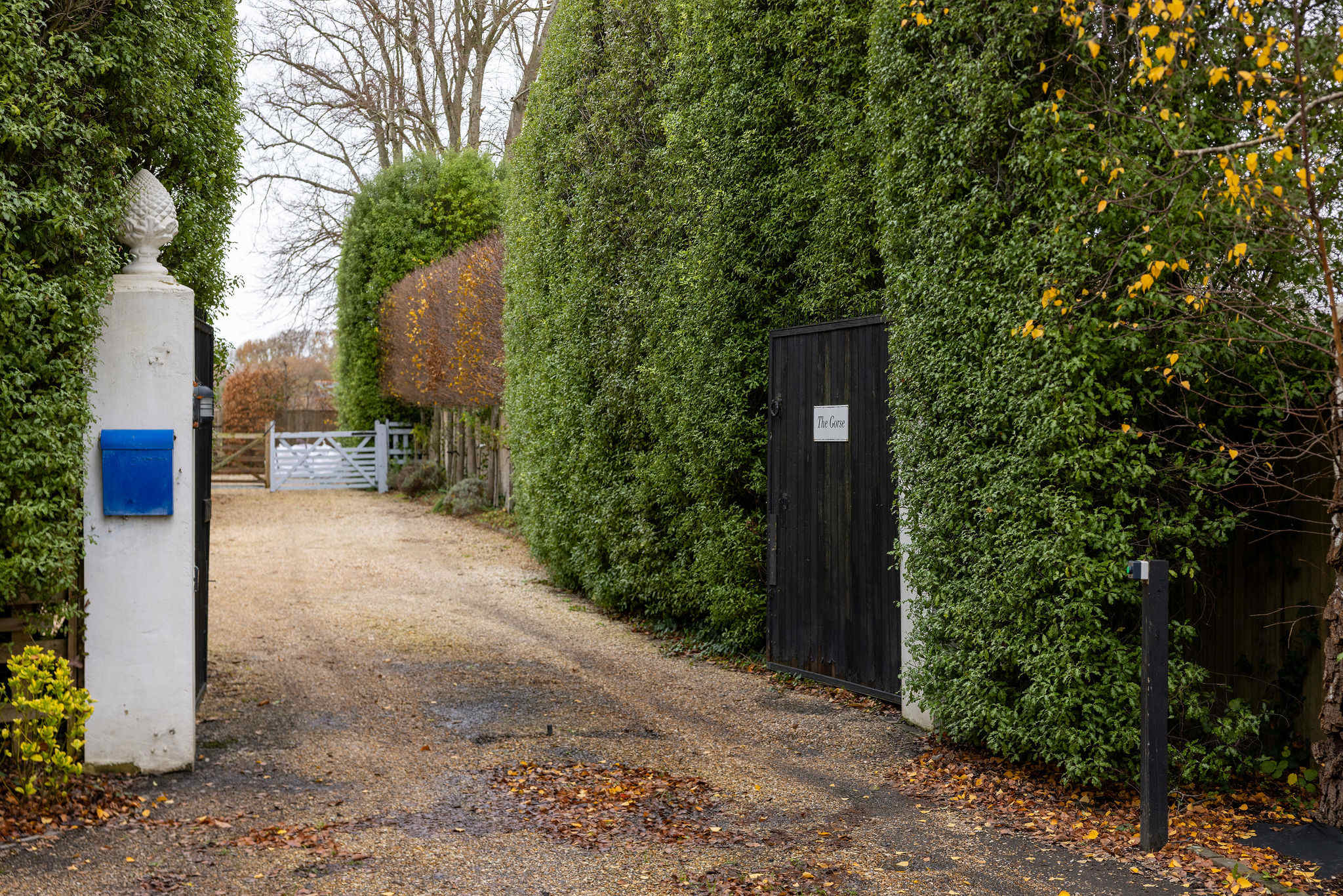 This property is sat behind electric gates with sweeping driveway!