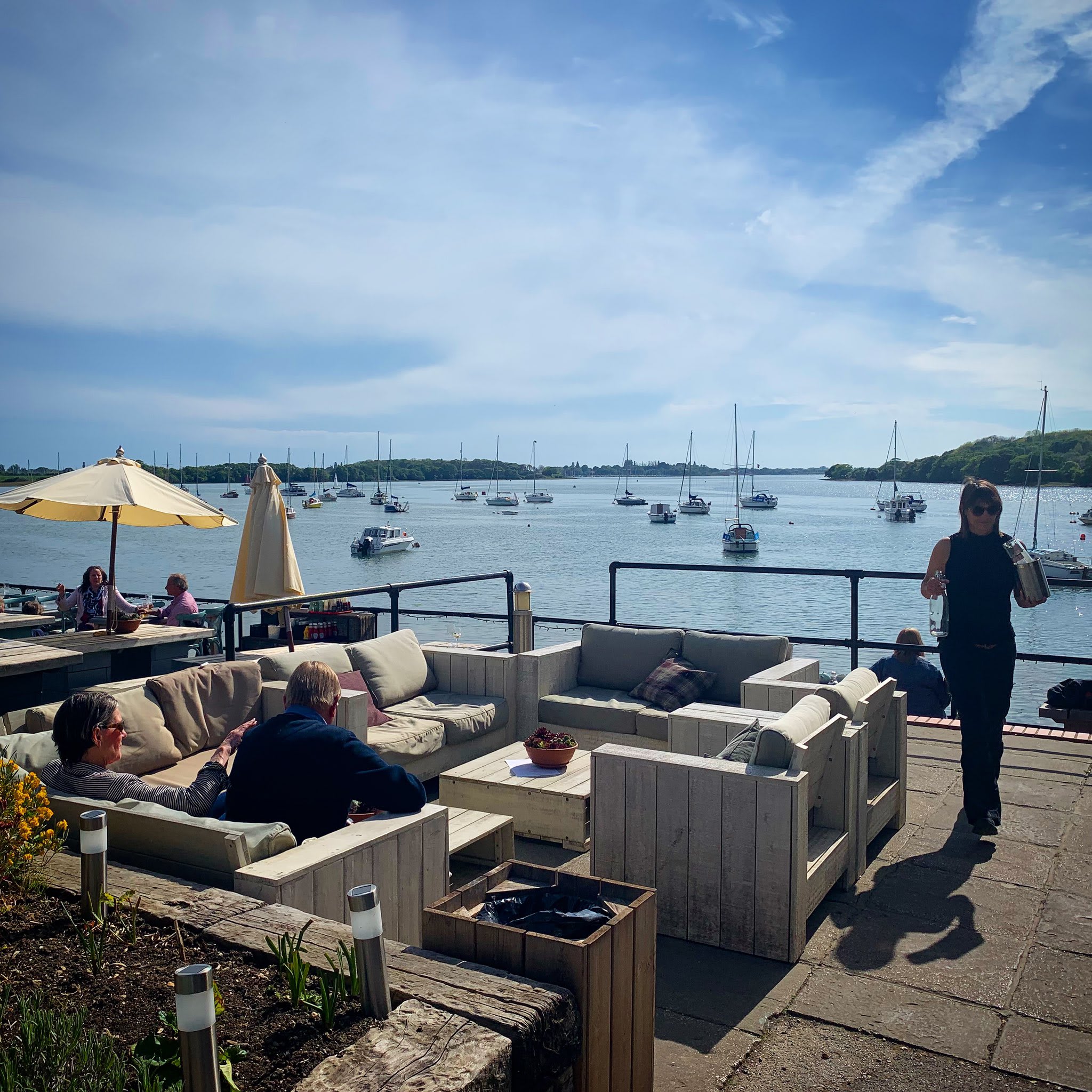 Head to The Crown & Anchor for a drink or bite to eat near the waterfront!