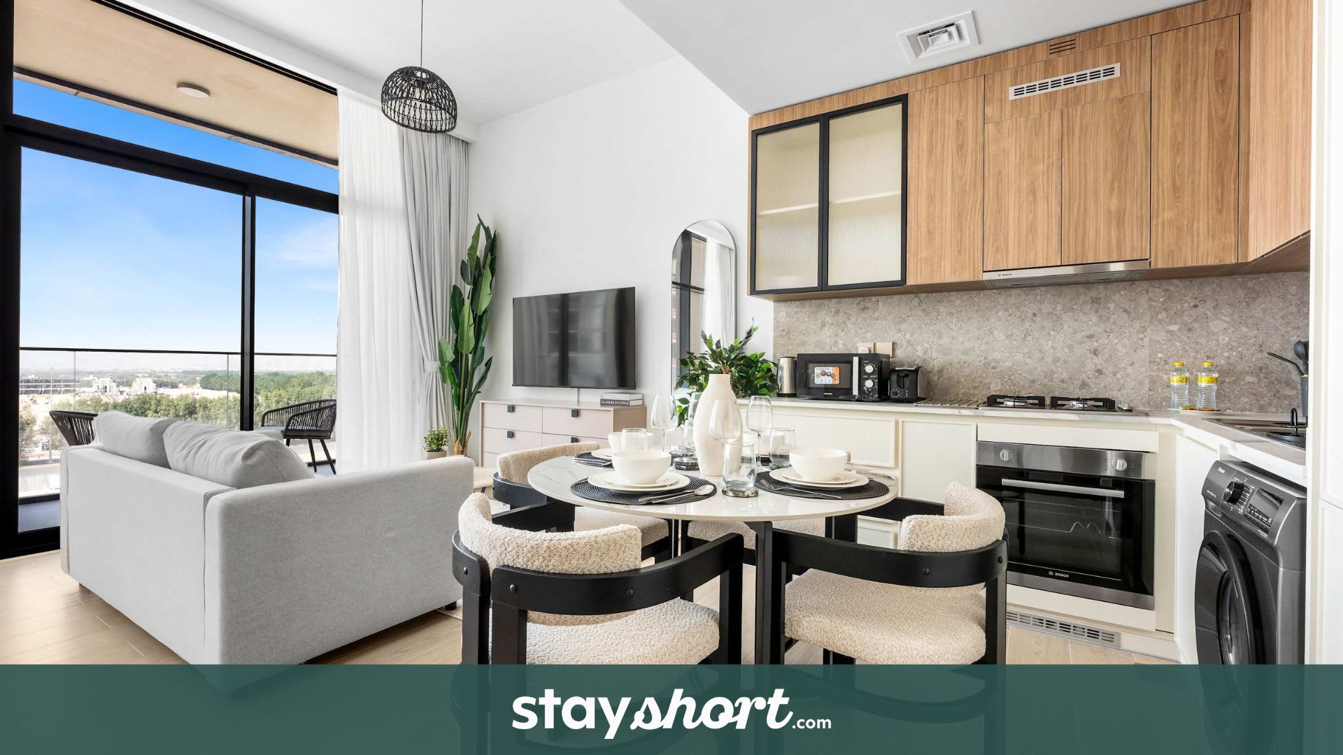 Free housekeeping visits during your stay - StayShort - Studio for 4 in Majan — Majan, Dubai — vacation rental