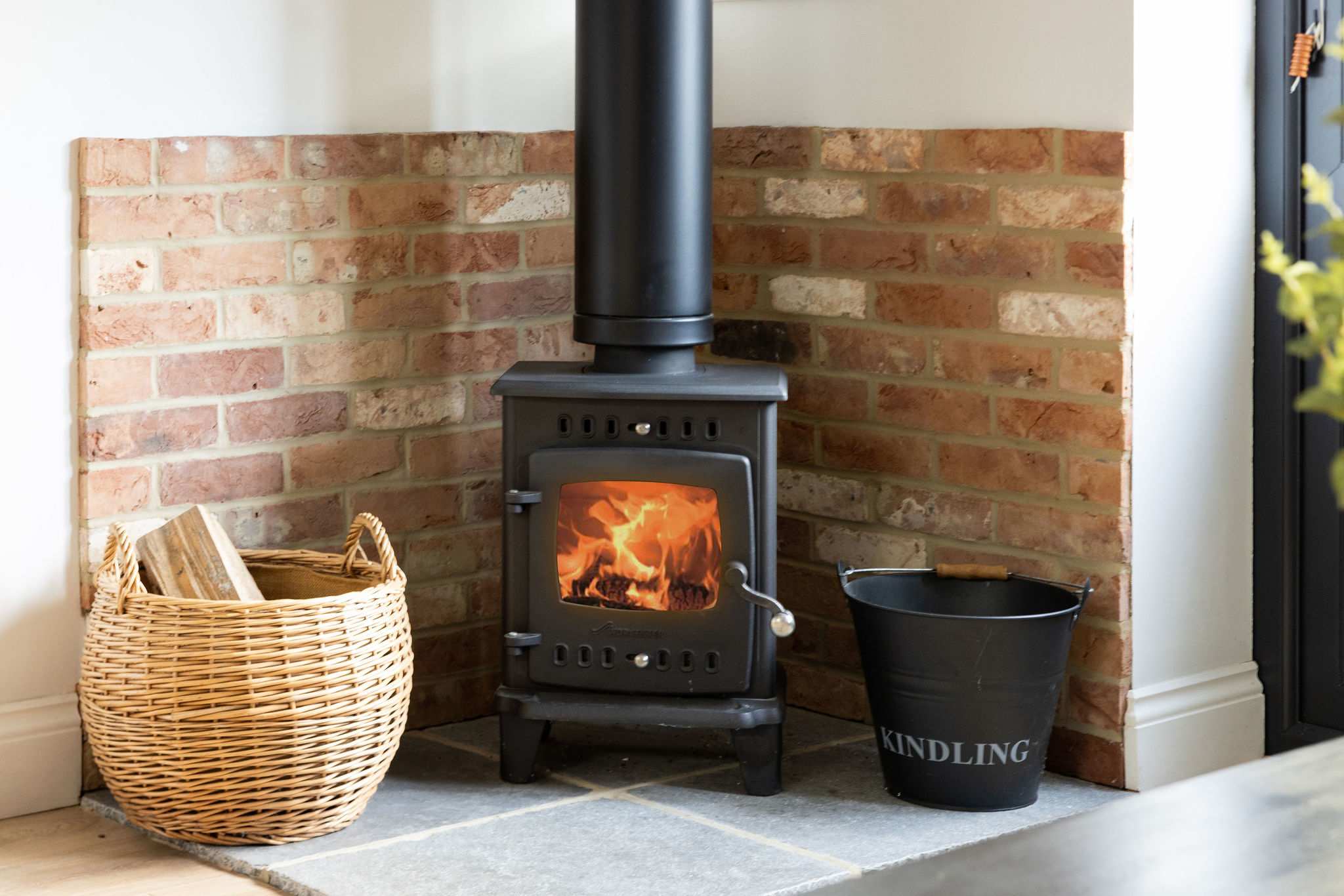 For those colder winter evenings, pop a log on the fire!