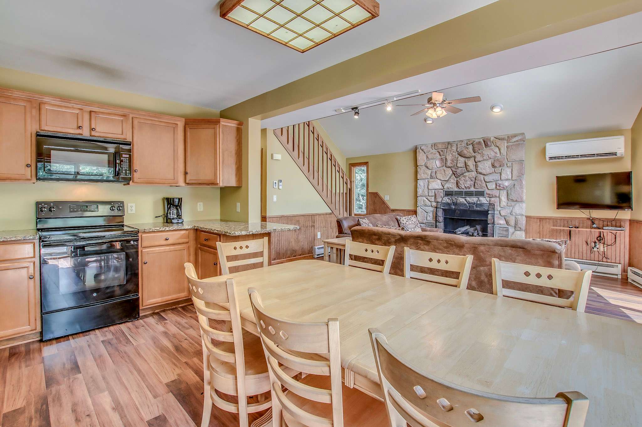 Prepare your favorite meals in the fully equipped kitchen with everything you need