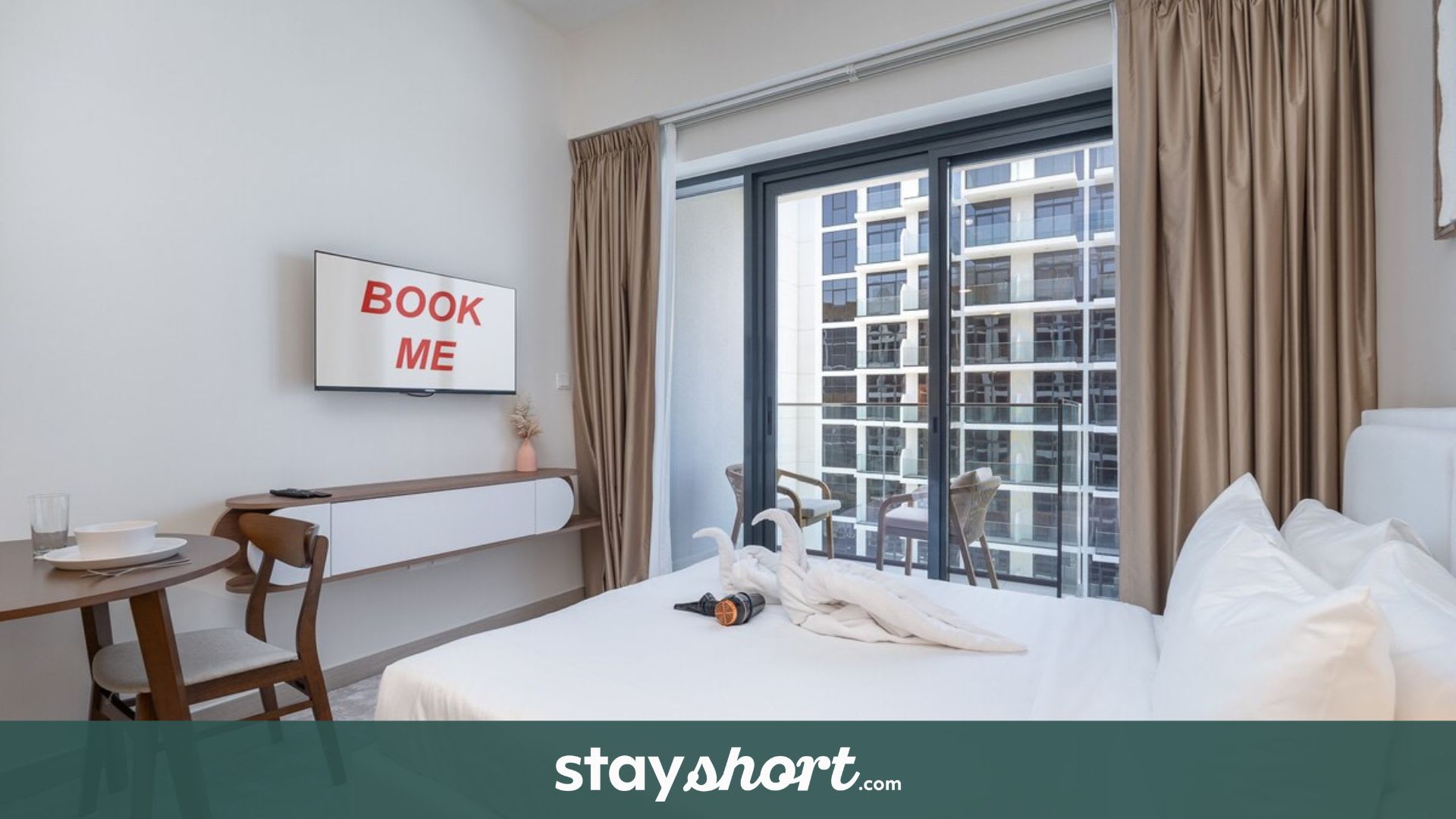 Free housekeeping visits during your stay - StayShort - Modern Immaculate Studio for 2 in Meydan — Meydan, Dubai — vacation rental
