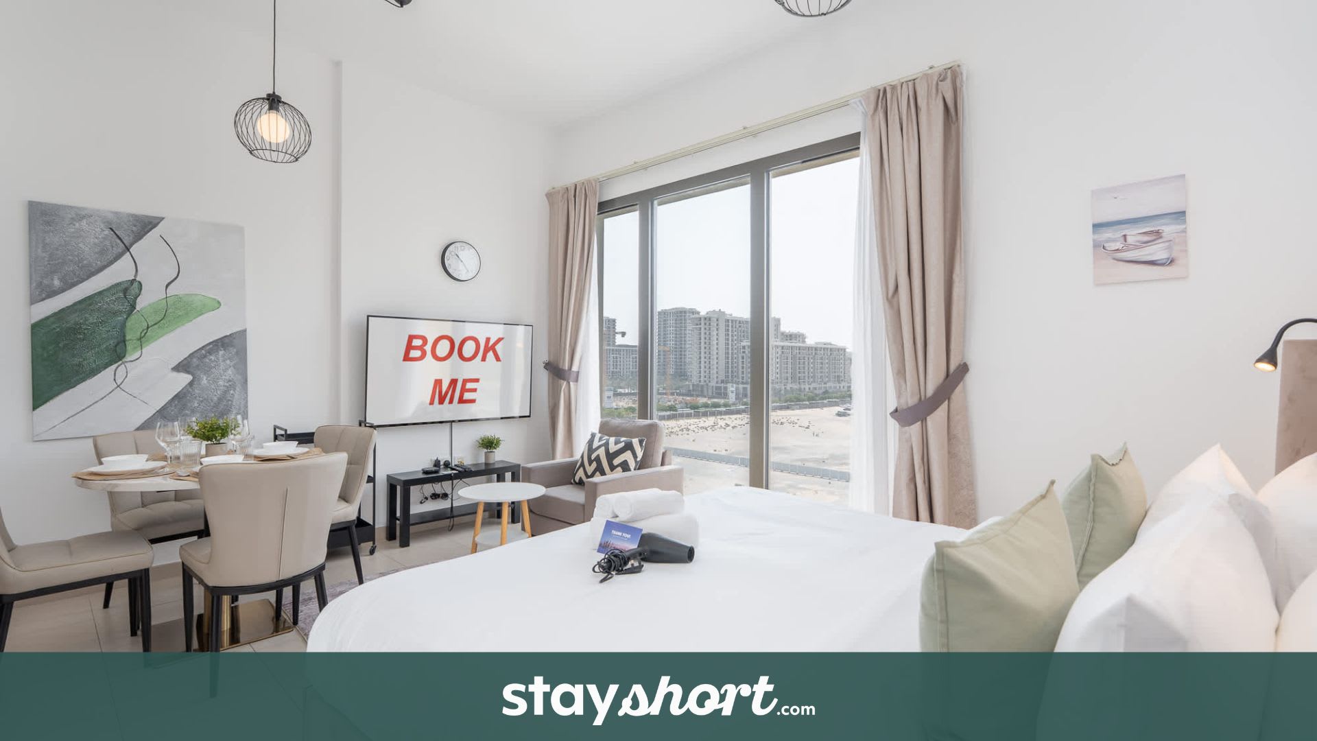 Free housekeeping visits during your stay - StayShort - Modern Townsquare Studio with Pool & Arcade! — Townsquare, Dubai — vacation rental