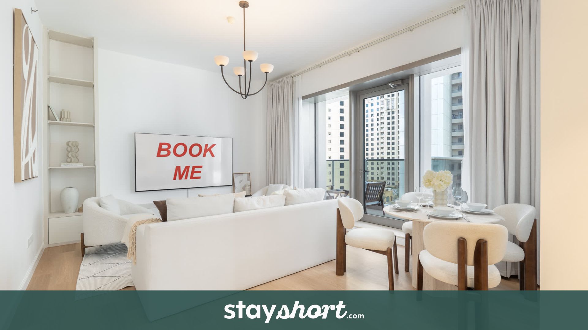 Free housekeeping visits during your stay - StayShort - Bright and Airy 1-Bedroom Apartment Perfect for 4 in Dubai Marina — Dubai Marina, Dubai — vacation rental