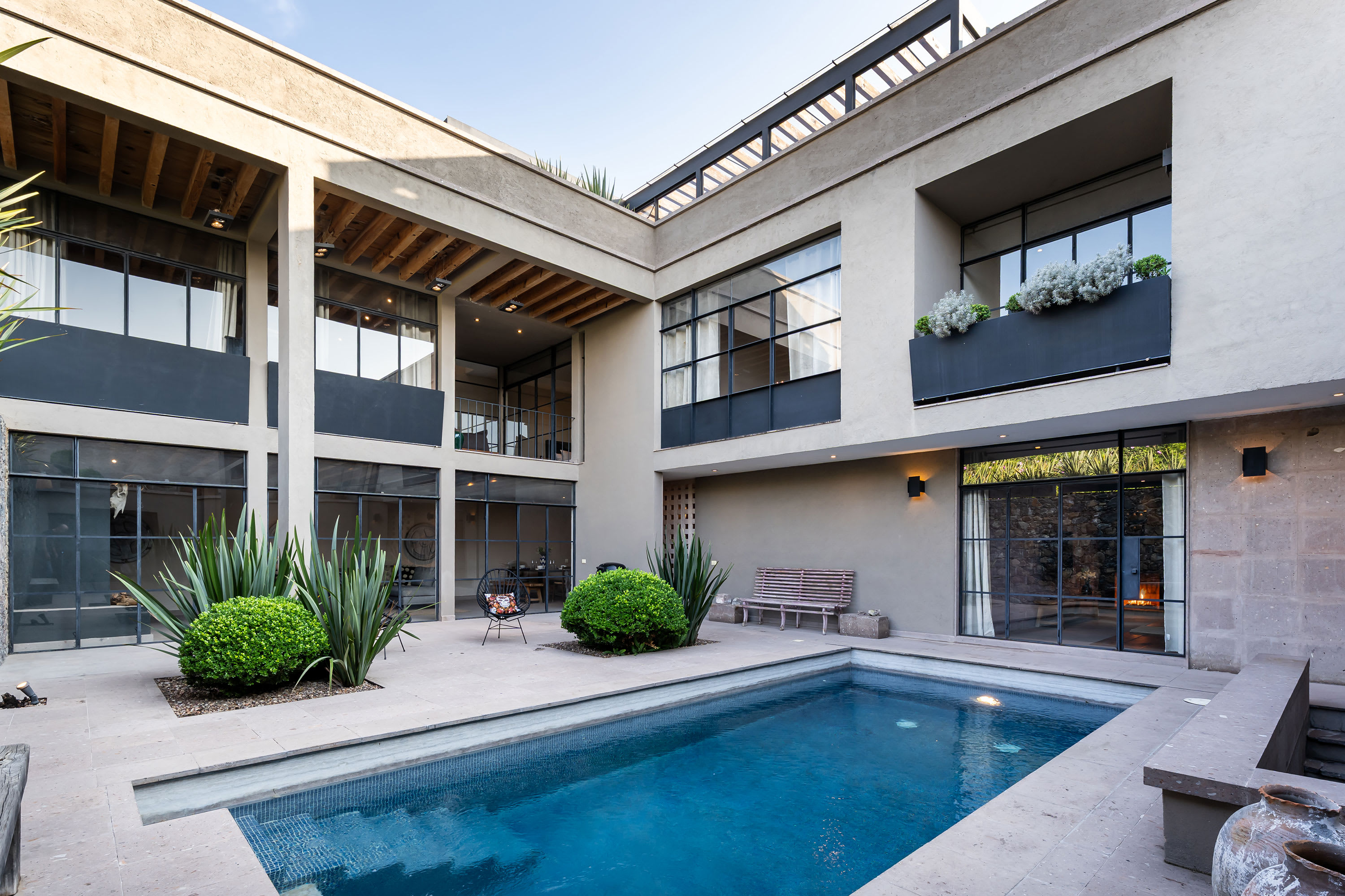 The Glasshouse — Contemporary 5BR w/Pool & Rooftop — San Miguel de Allende, Guanajuato — vacation rental