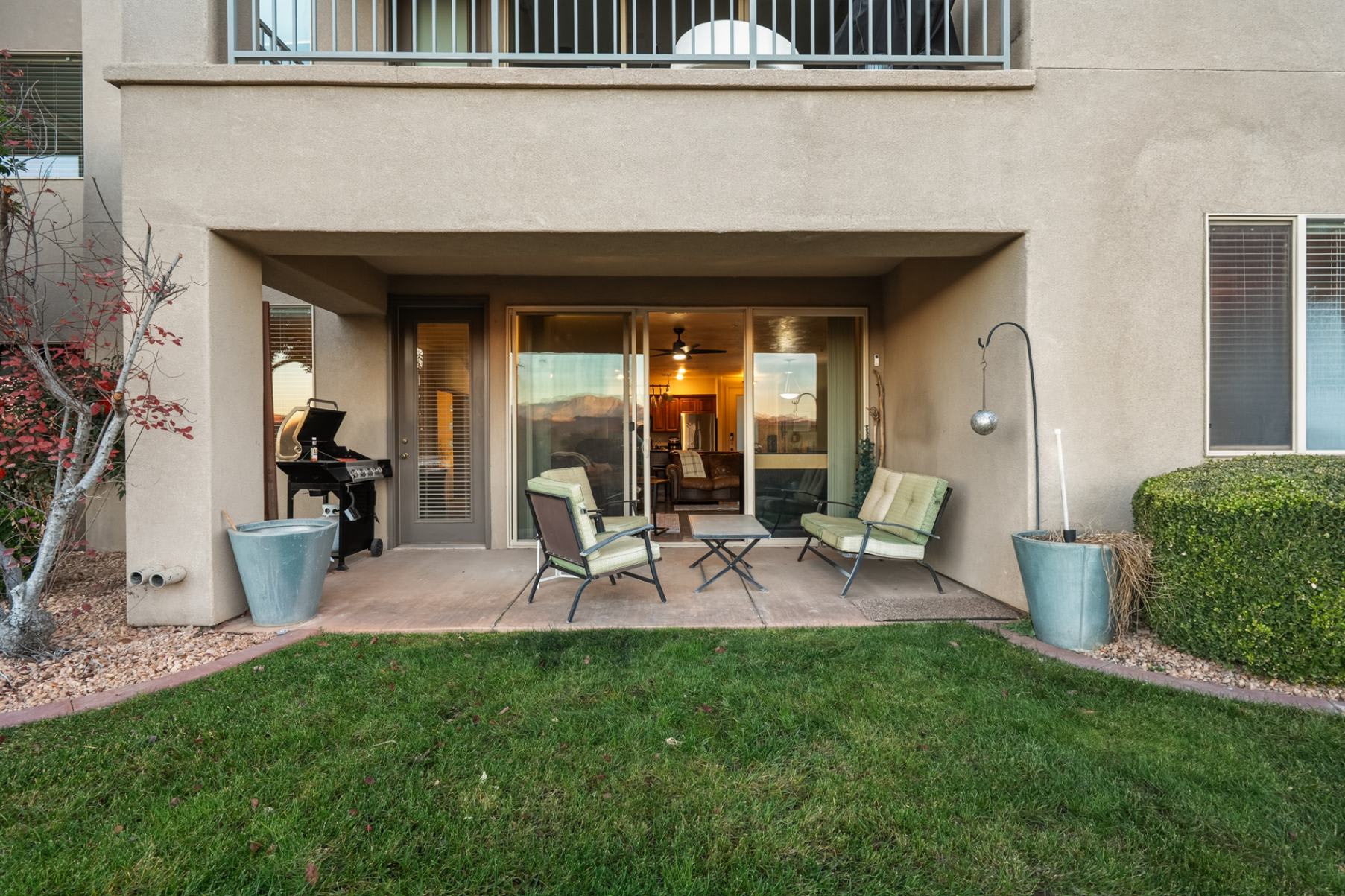 Patio – and lots of green space