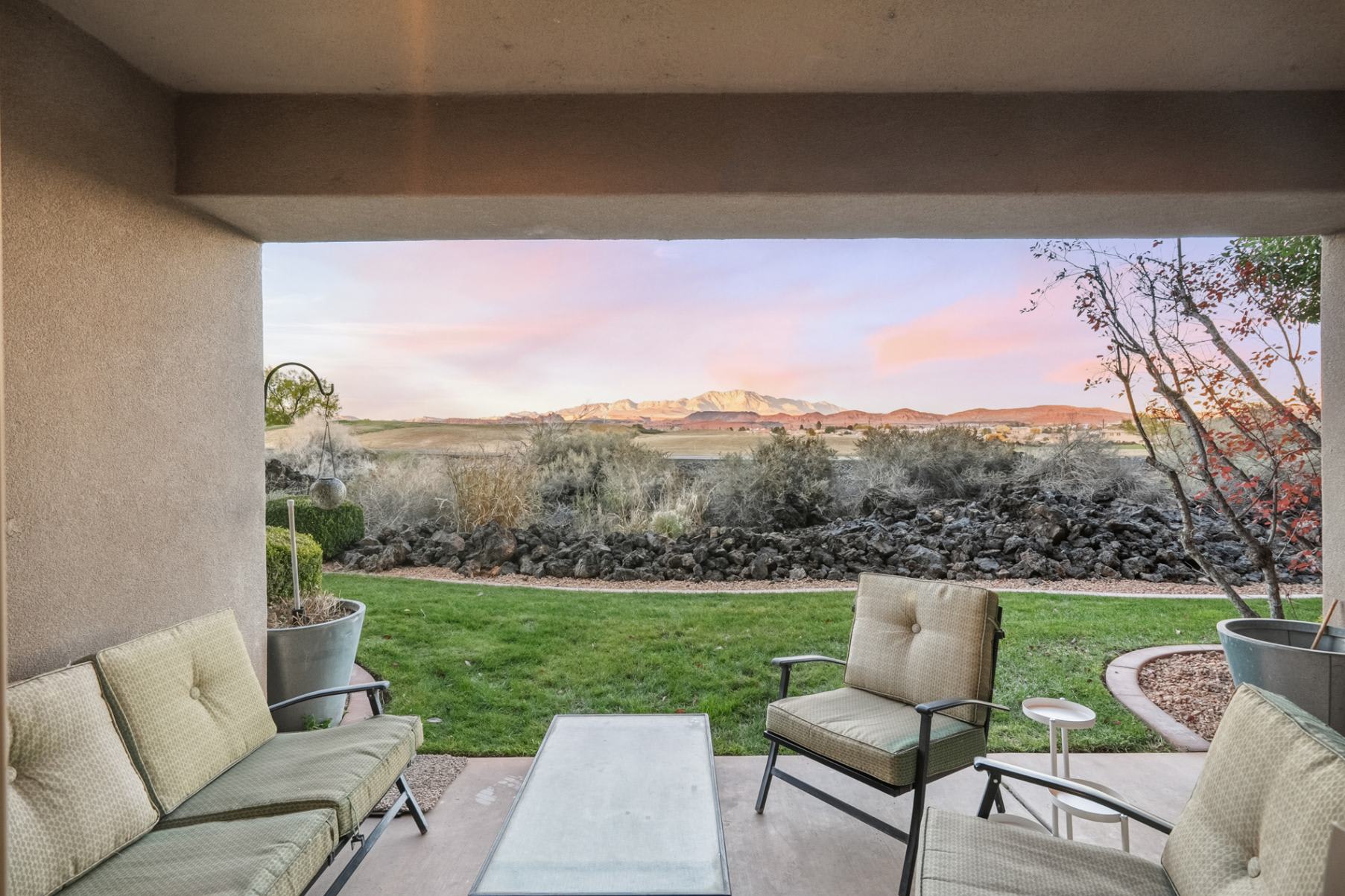 Patio – and lots of green space