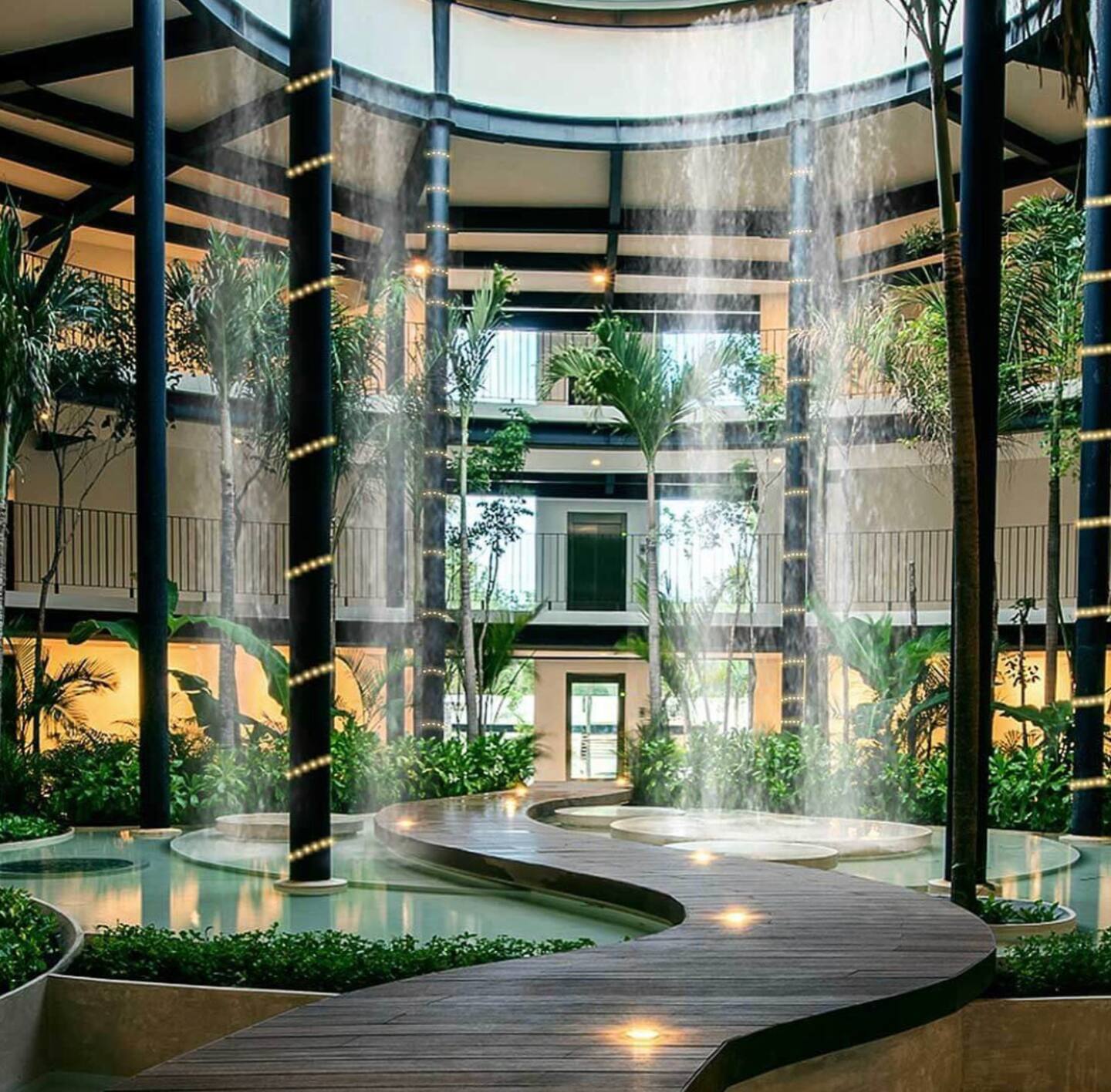 Beautiful entrance to the complex.