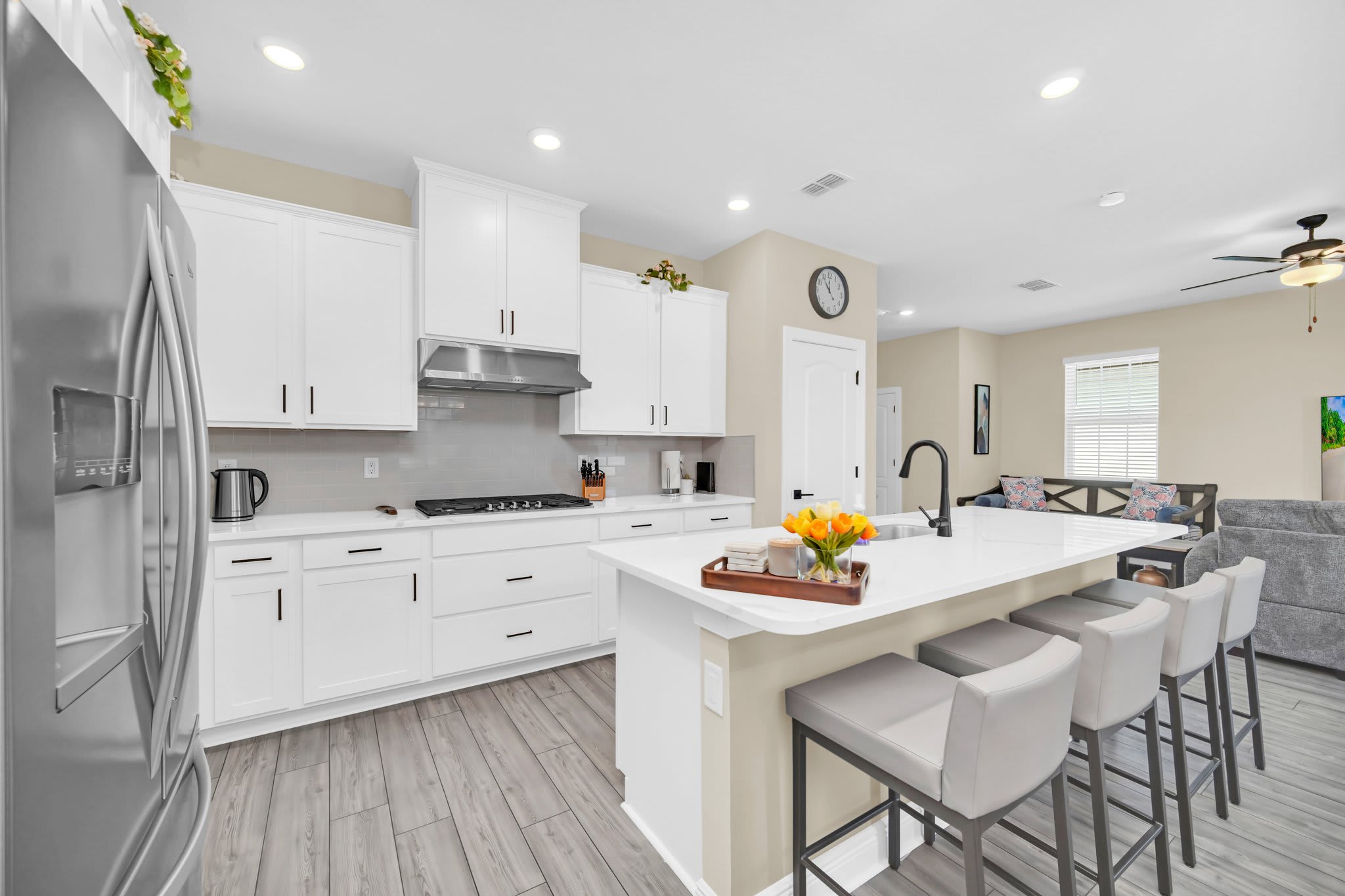 Bright 4BR home w/ pool & workspace