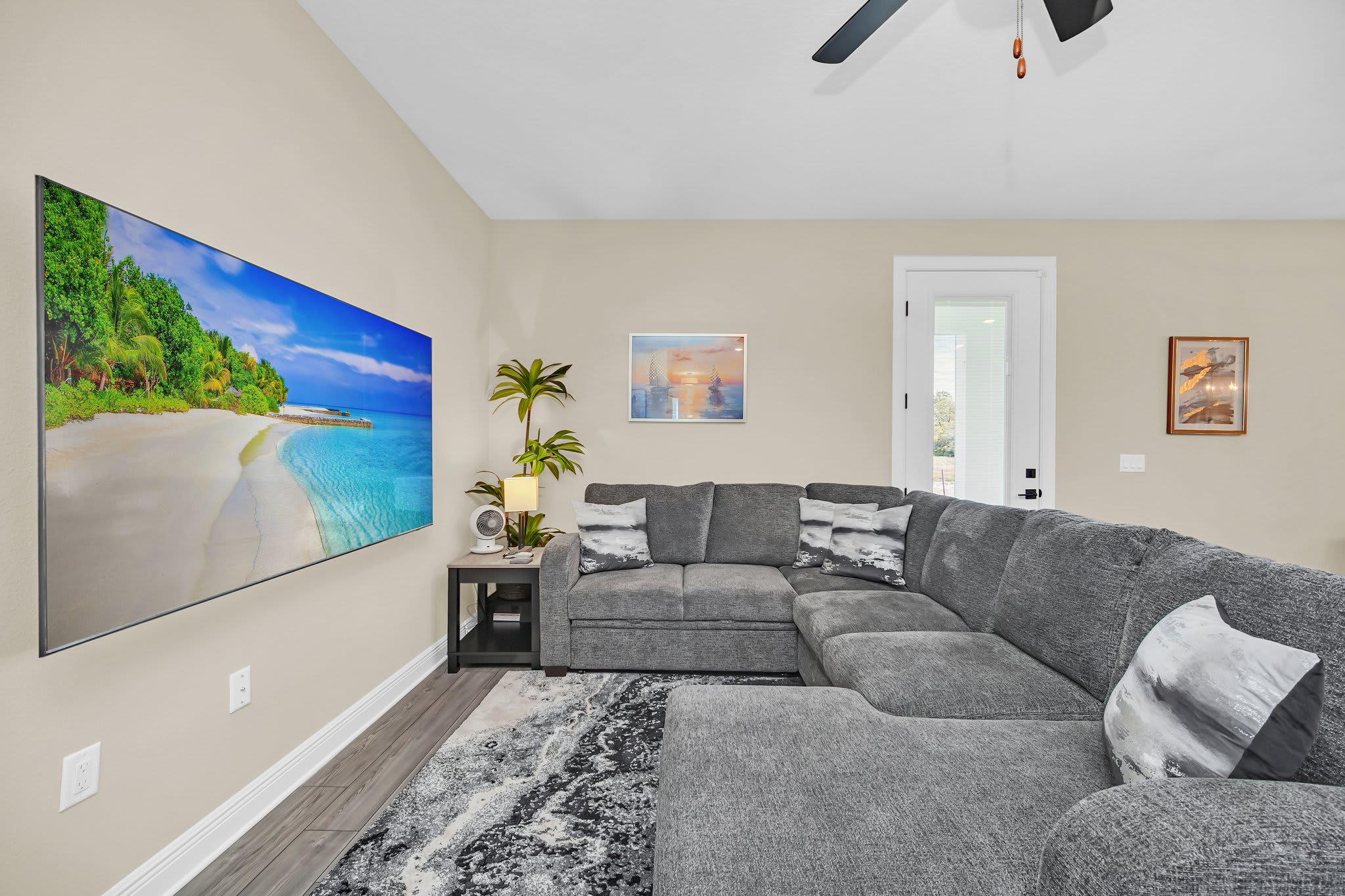 Bright 4BR home w/ pool & workspace