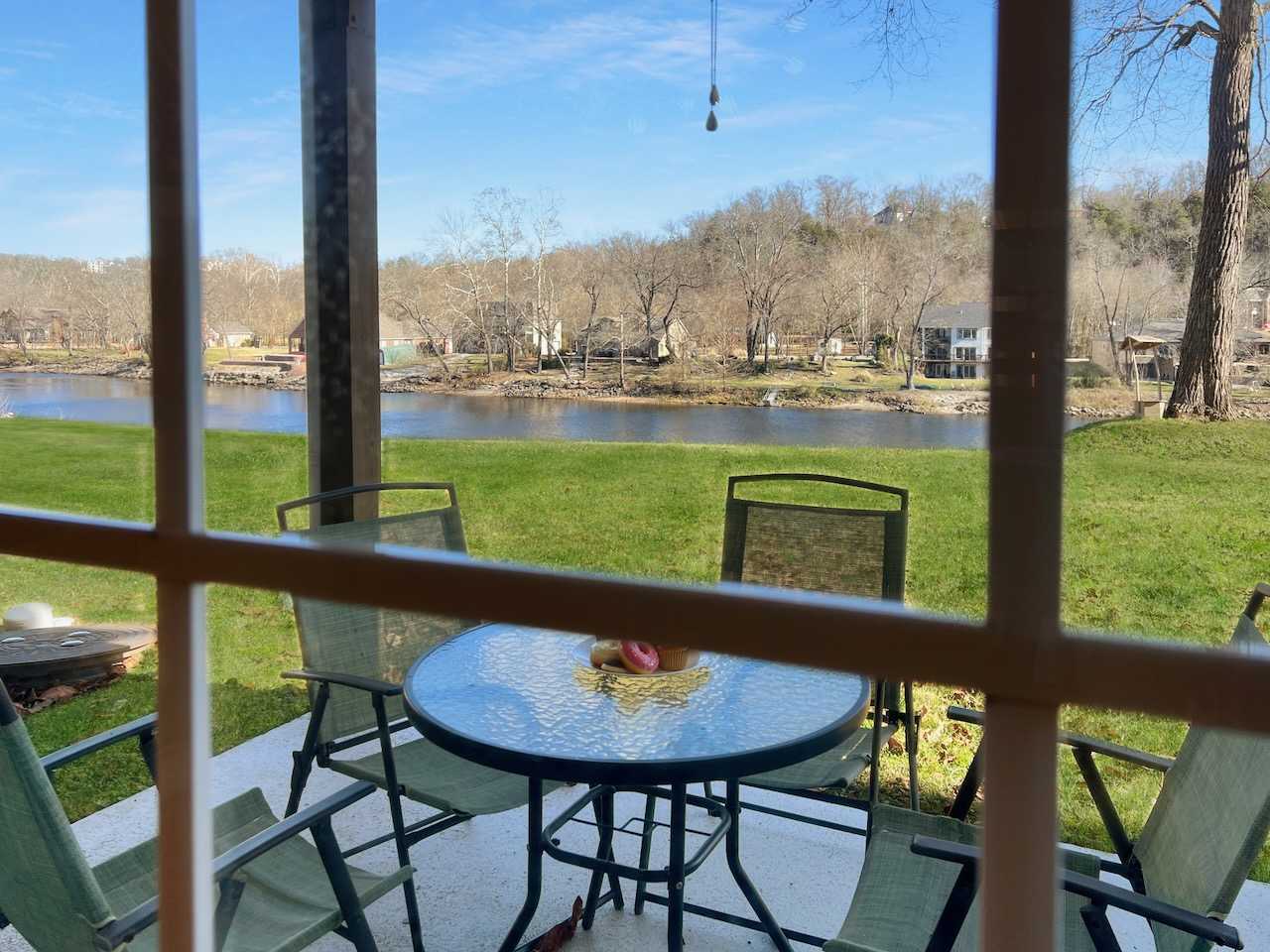 Beautiful view off the patio of Lake Taneycomo