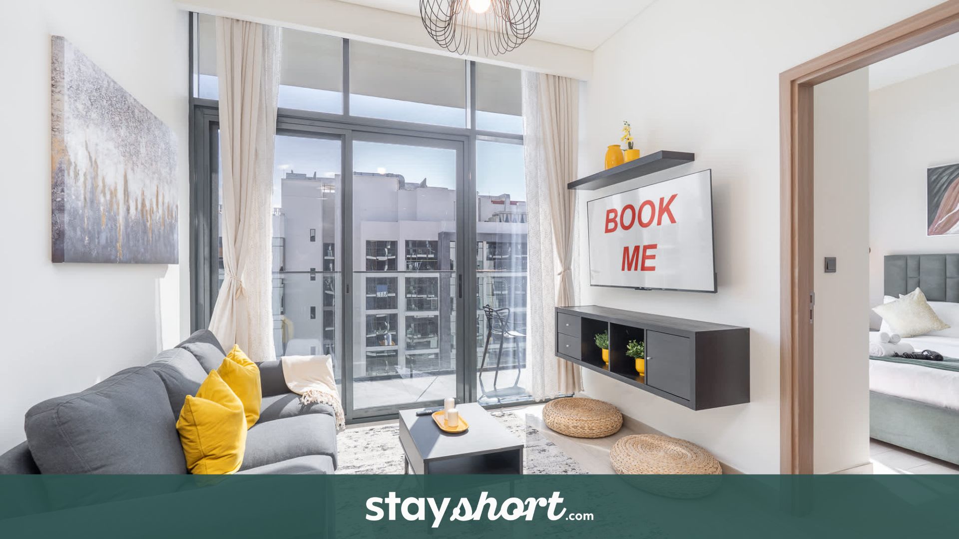 Free housekeeping visits during your stay - StayShort - 1 Bedroom and a Marvelous Flat in Azizi Riviera 26 — Meydan, Dubai — vacation rental