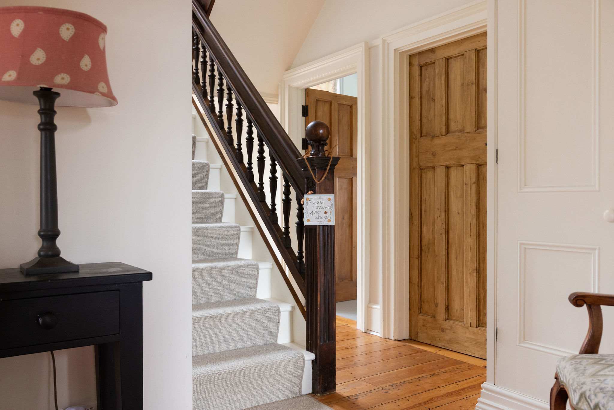 Original staircase and hallway