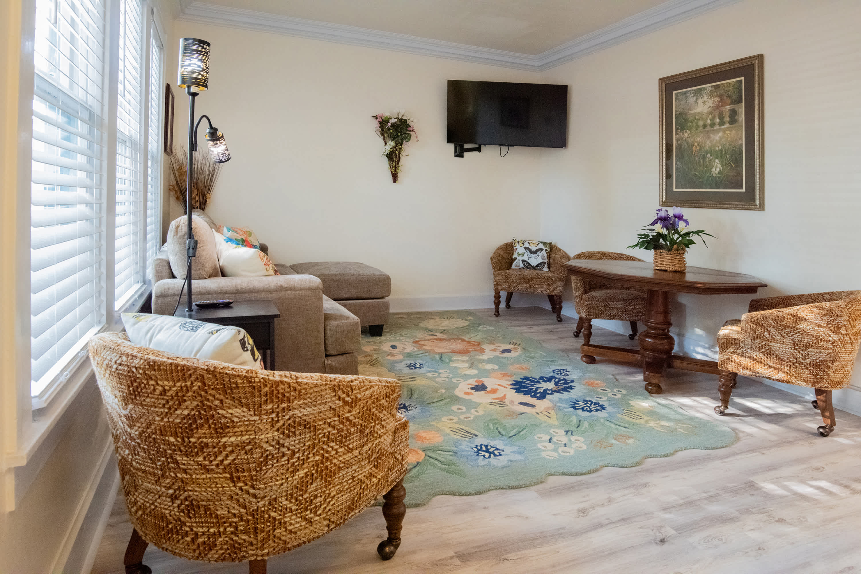 Living and dining area.