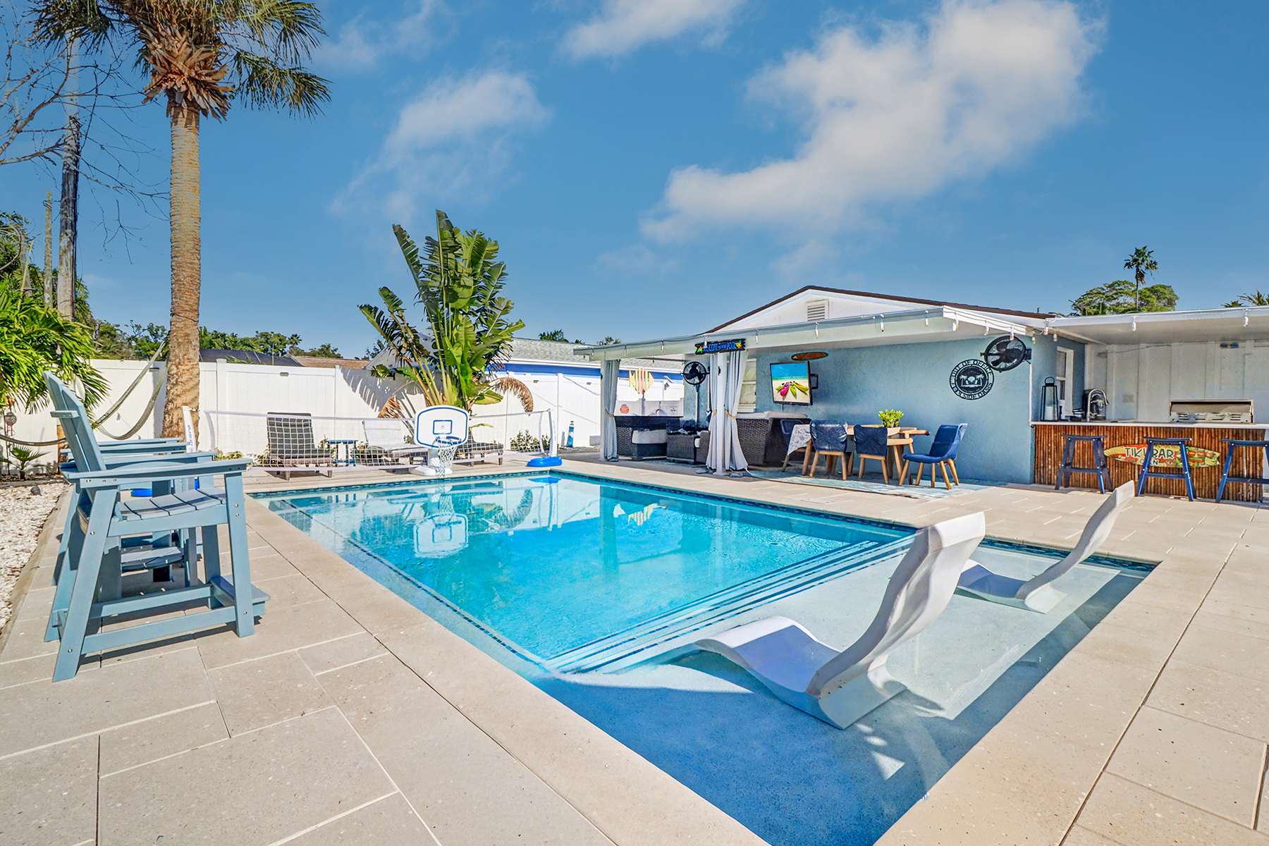Adorable beach cottage with patio and private pool two blocks from the beach — Indian Rocks Beach, FL — vacation rental