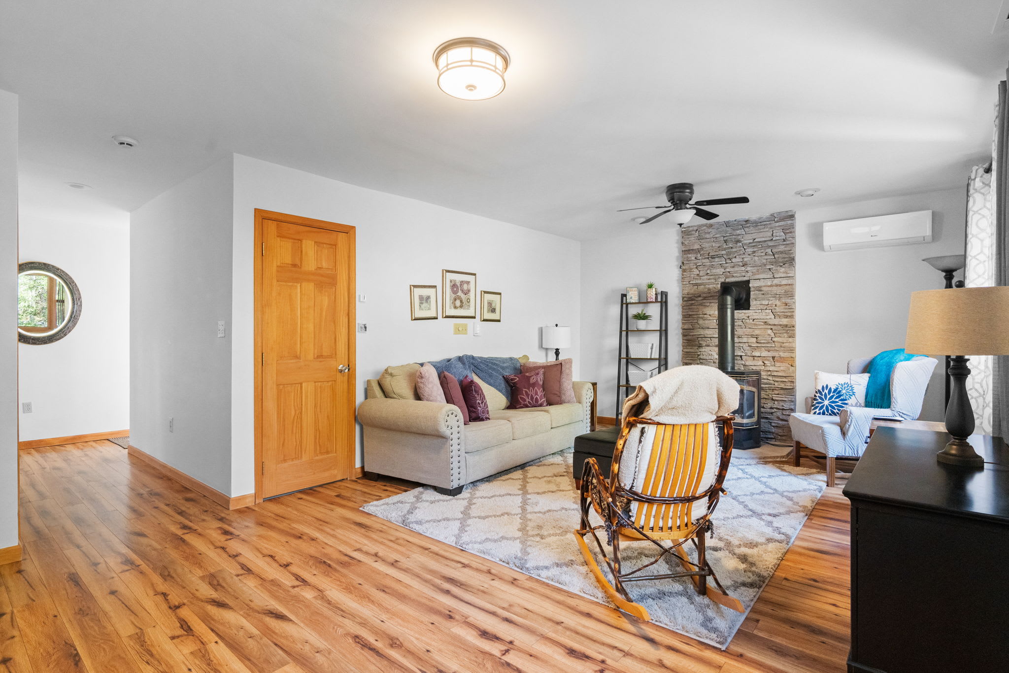 Open living space with modern layout and stylish decor - inviting atmosphere for guests