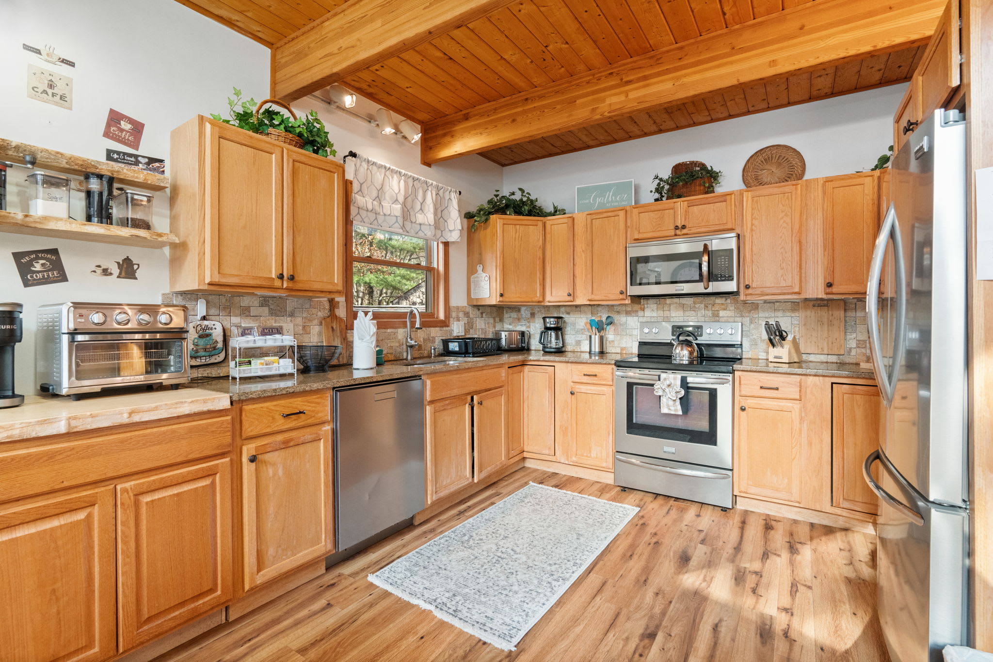 Mountain lake view from property grounds - picturesque Pennsylvania lakefront location