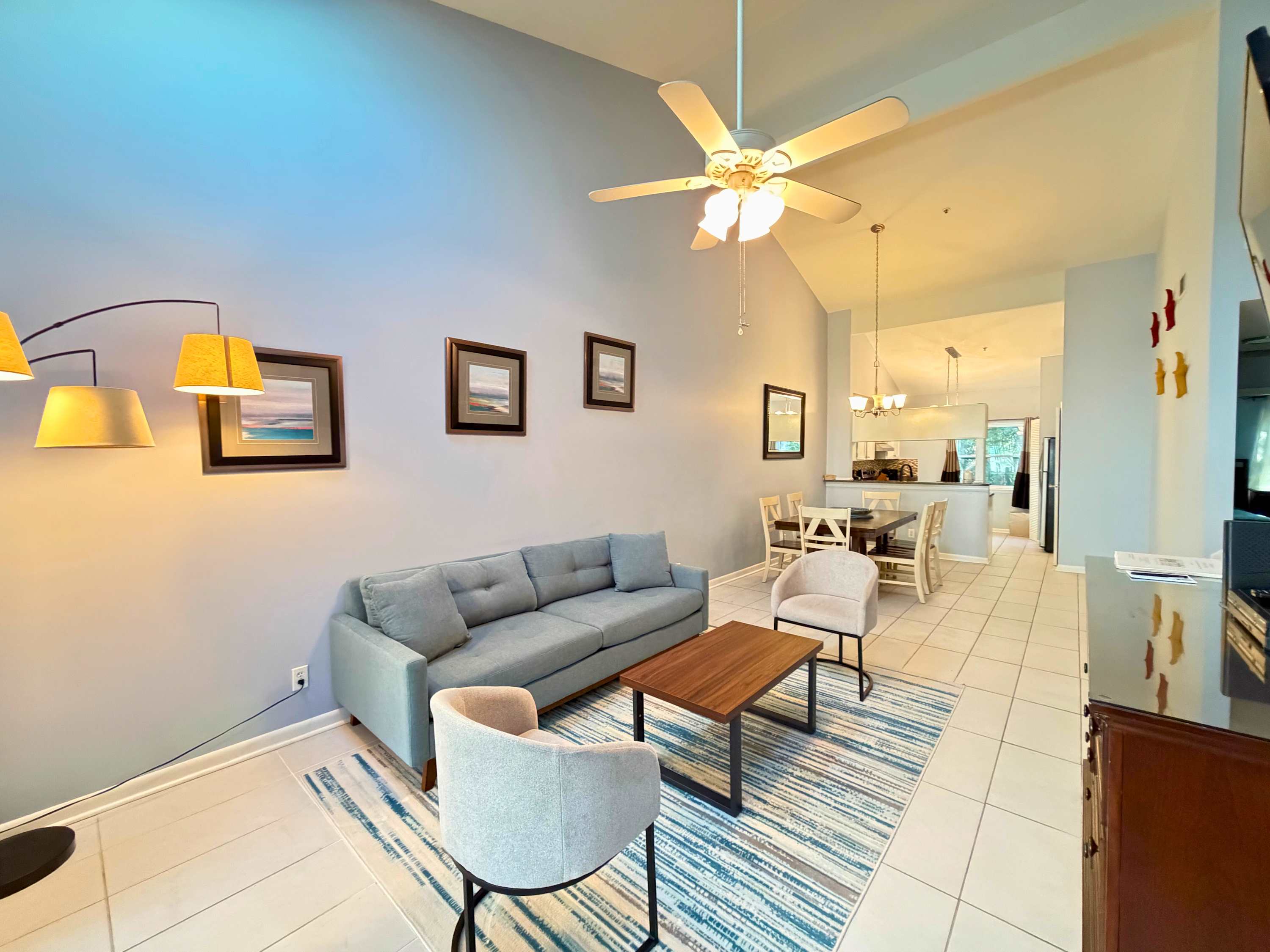 Coastal Villa w/ Screened-in Porch & Walk to Beach
