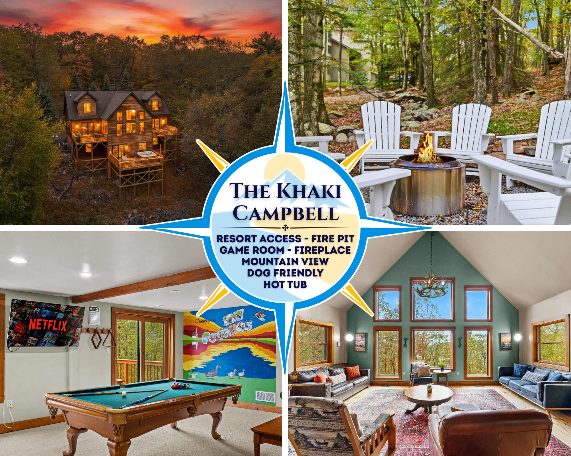 Fam-Friendly Cabin mins 2 Beach & Ski w/ Hot Tub