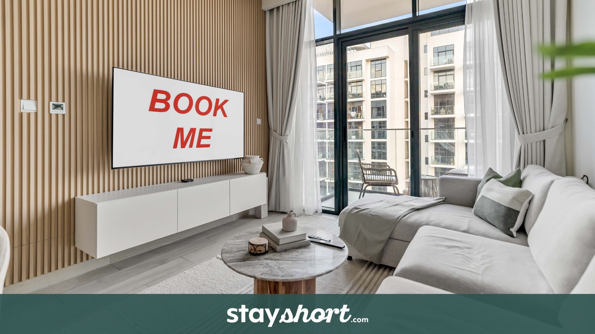 Free housekeeping visits during your stay - StayShort - Sleeps 4 Modern 1BR at Azizi Riviera 47 — Meydan, Dubai — vacation rental