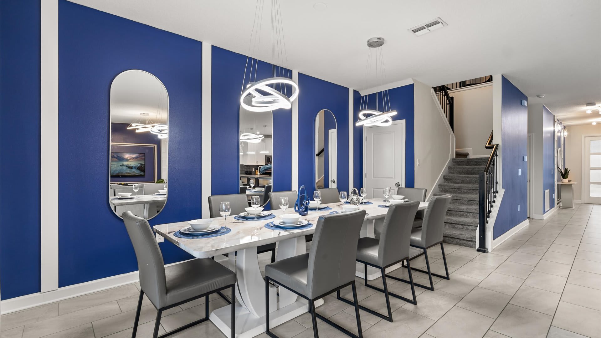 Indoor family dining area 