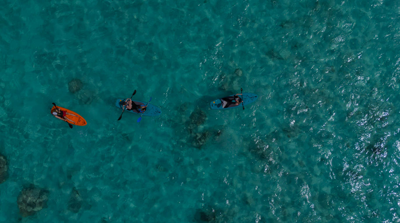 Take advantage of our kayaks and enjoy a serene, sun-soaked ride on the waves.