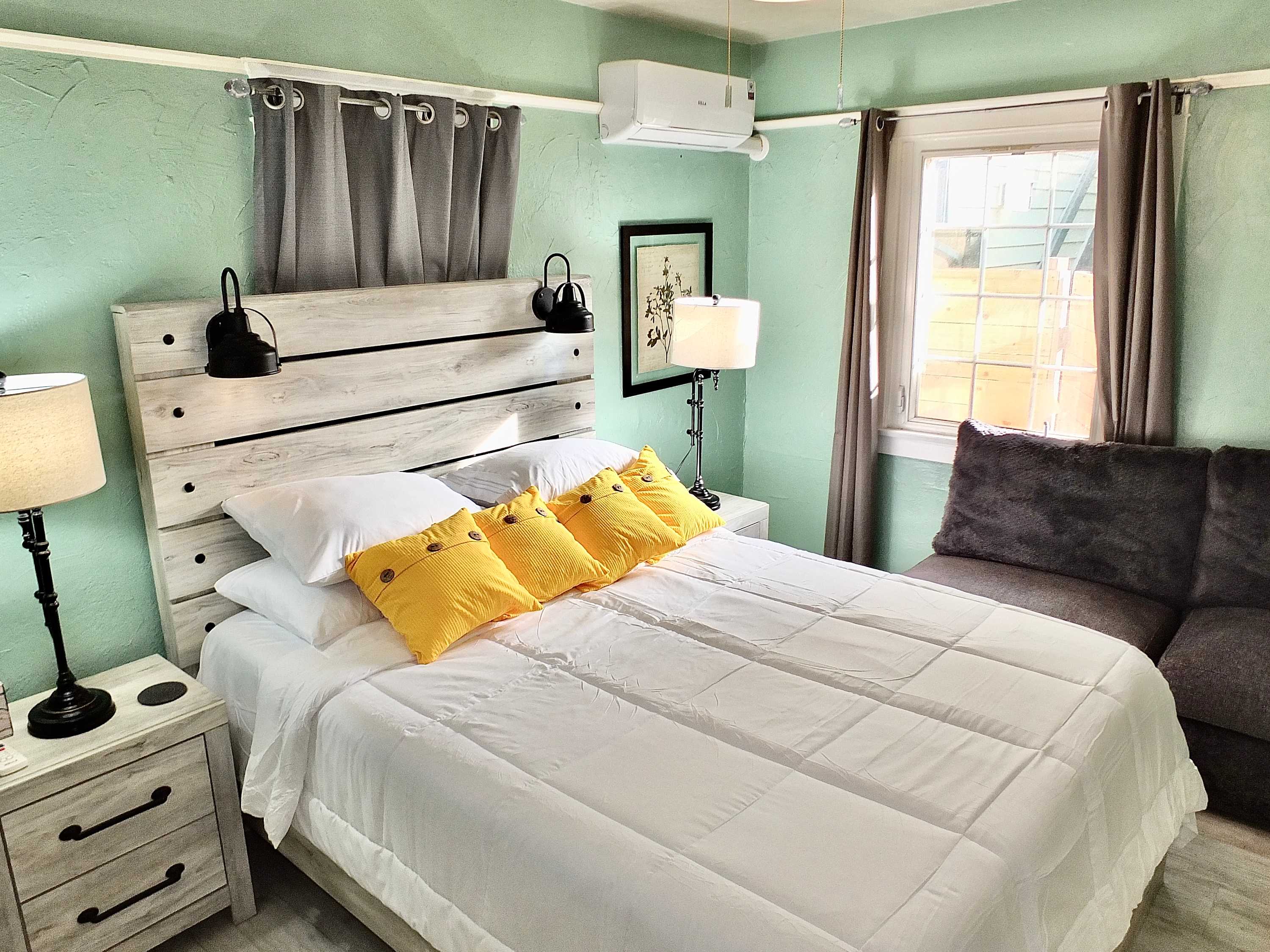 Unwind in the cozy queen room with a smart TV