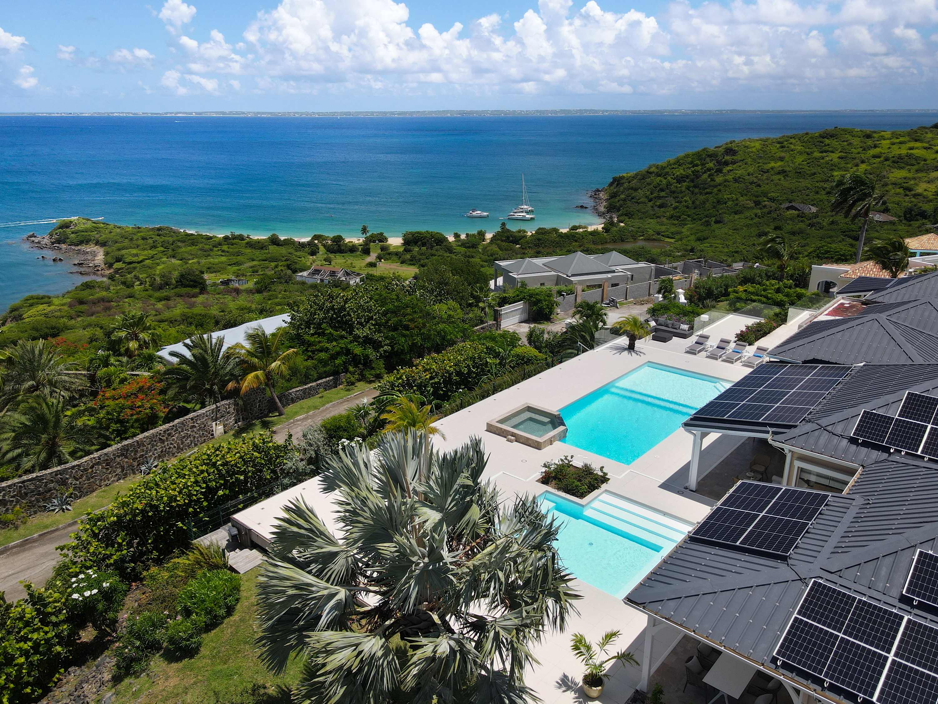 Villa Dreamin Blue | Spectacular Caribbean Views Above Happy Bay — Grand Case — vacation rental