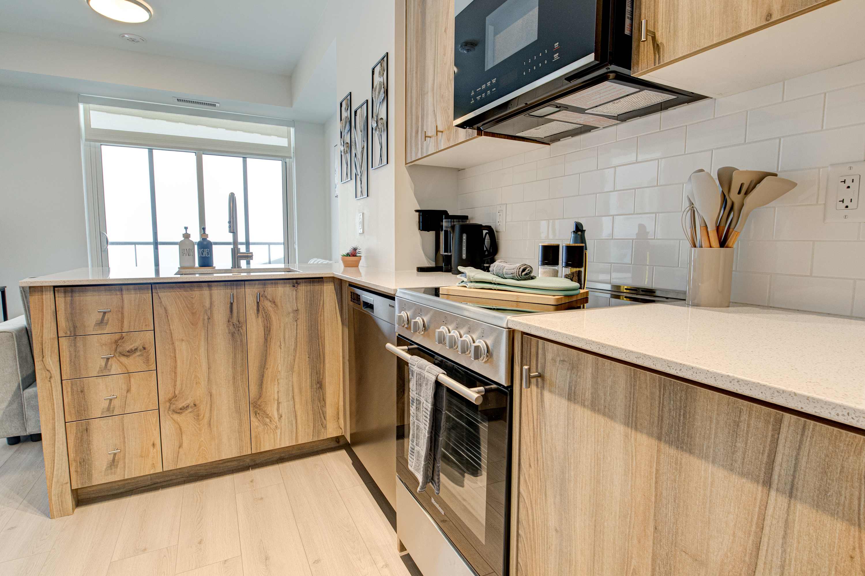 Modern High Rise Condo w City Views Balcony | Photo 9