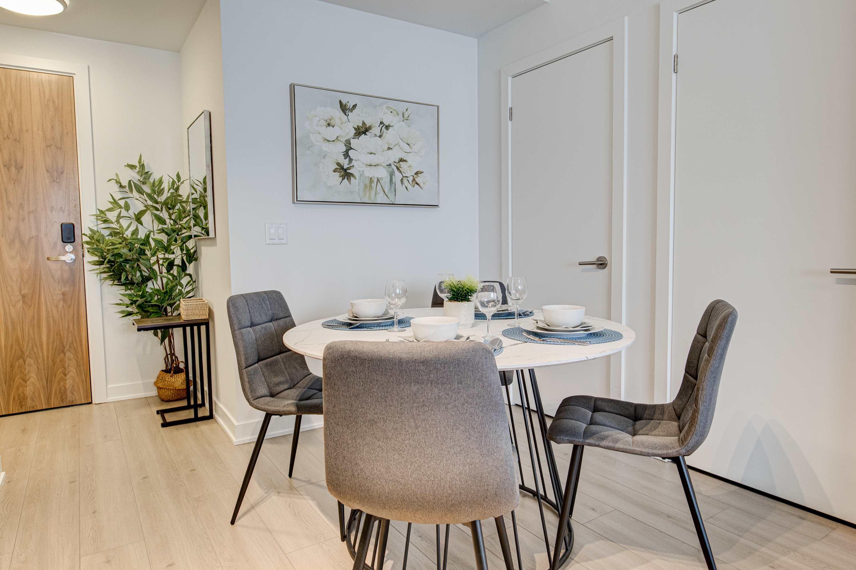 Modern High Rise Condo w City Views Balcony | Photo 8