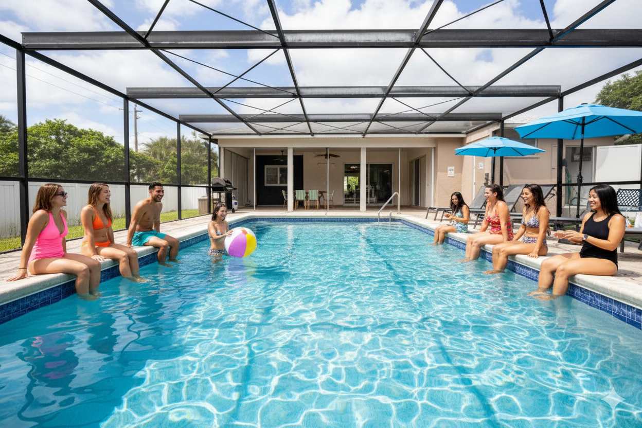 Stunning 4BR Oasis with Pool, 14 mins to Ocean