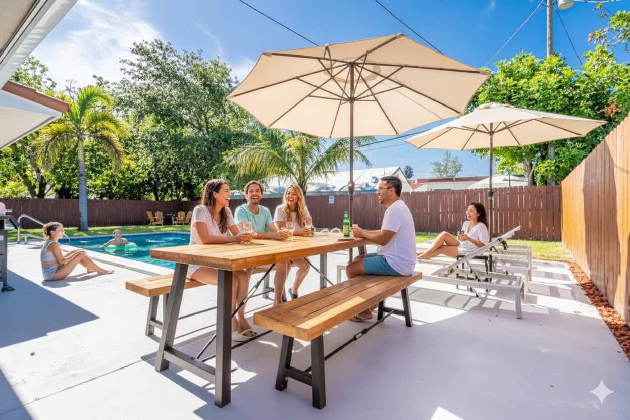 Bright 3BR Home Private Pool, 18 mins to Ocean