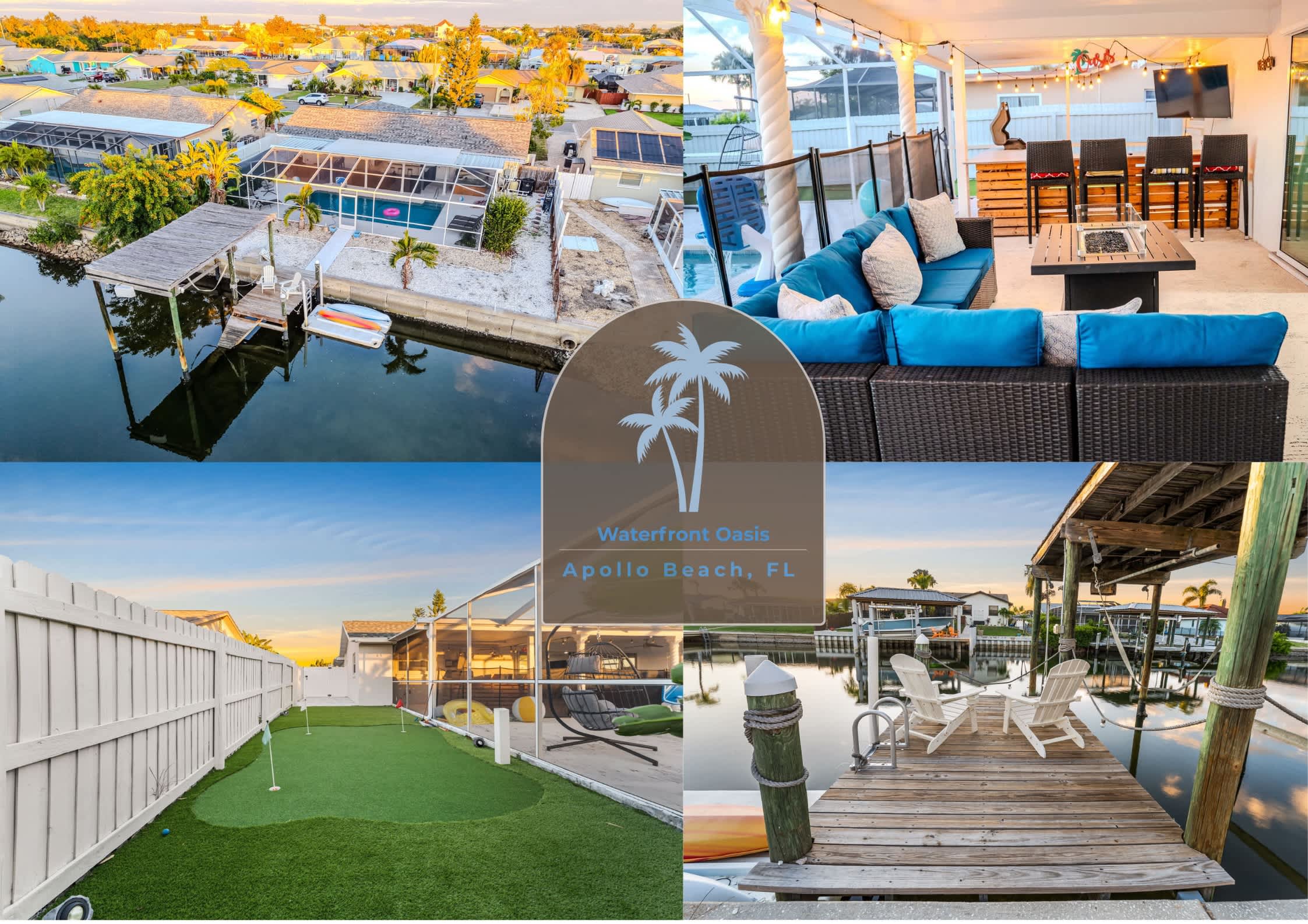 Private Dock~Heated Pool~Hot Tub~Game Room Fun! — Apollo Beach, FL — vacation rental