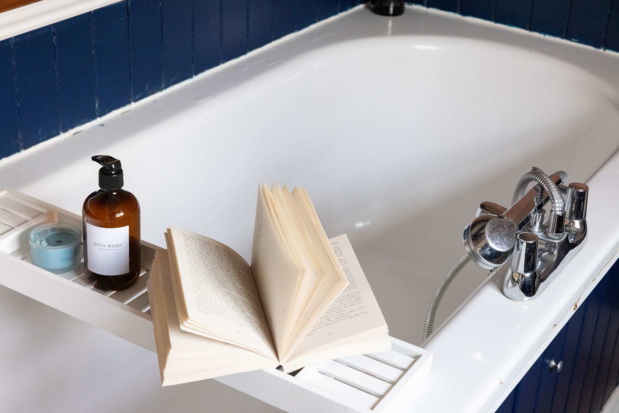 Bath with handheld shower