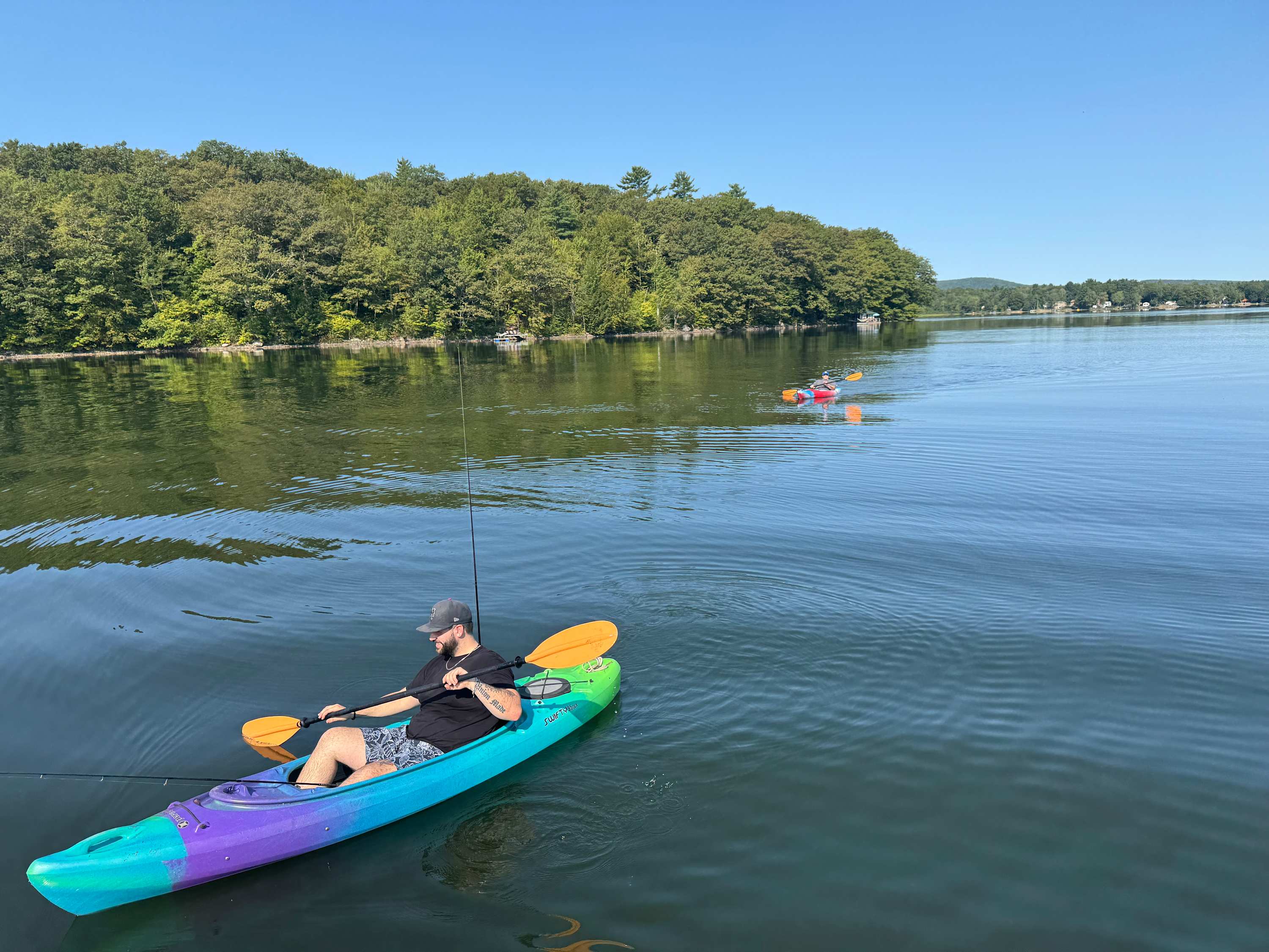 2400 acres of clear water lake to explore.