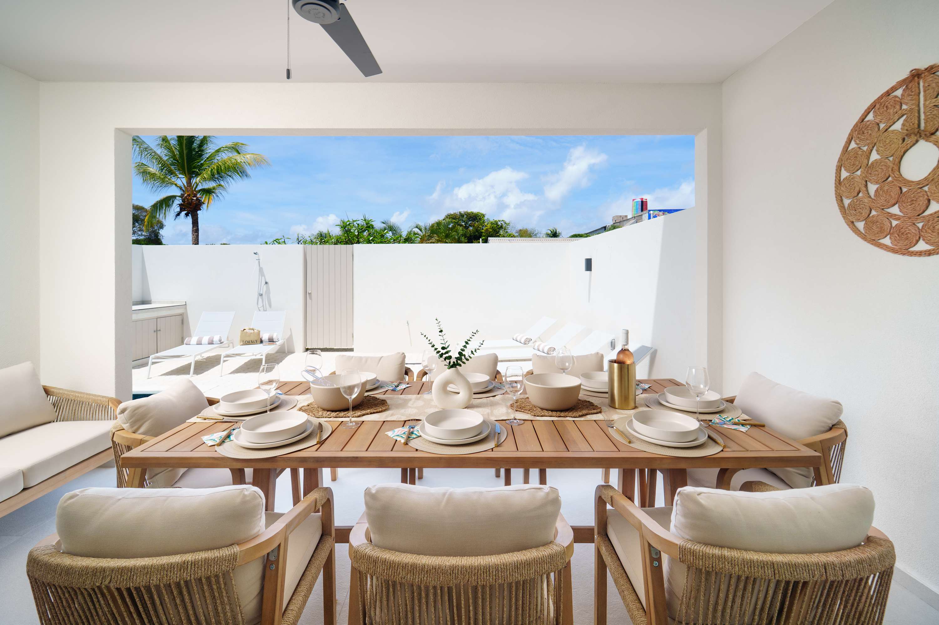 Dining table on Patio